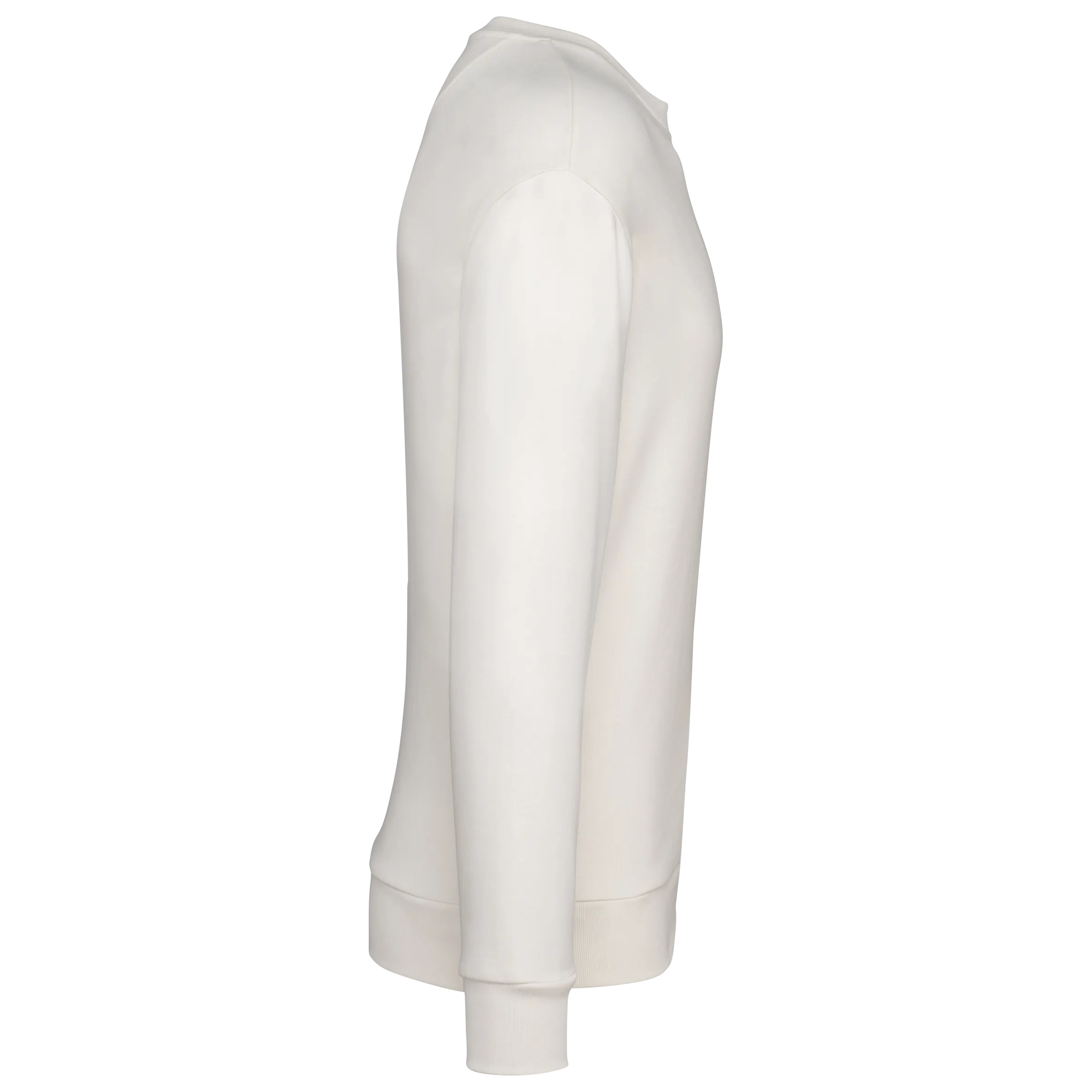 Sudadera ecorresponsable cuello redondo y hombros caídos felpa perchada unisex