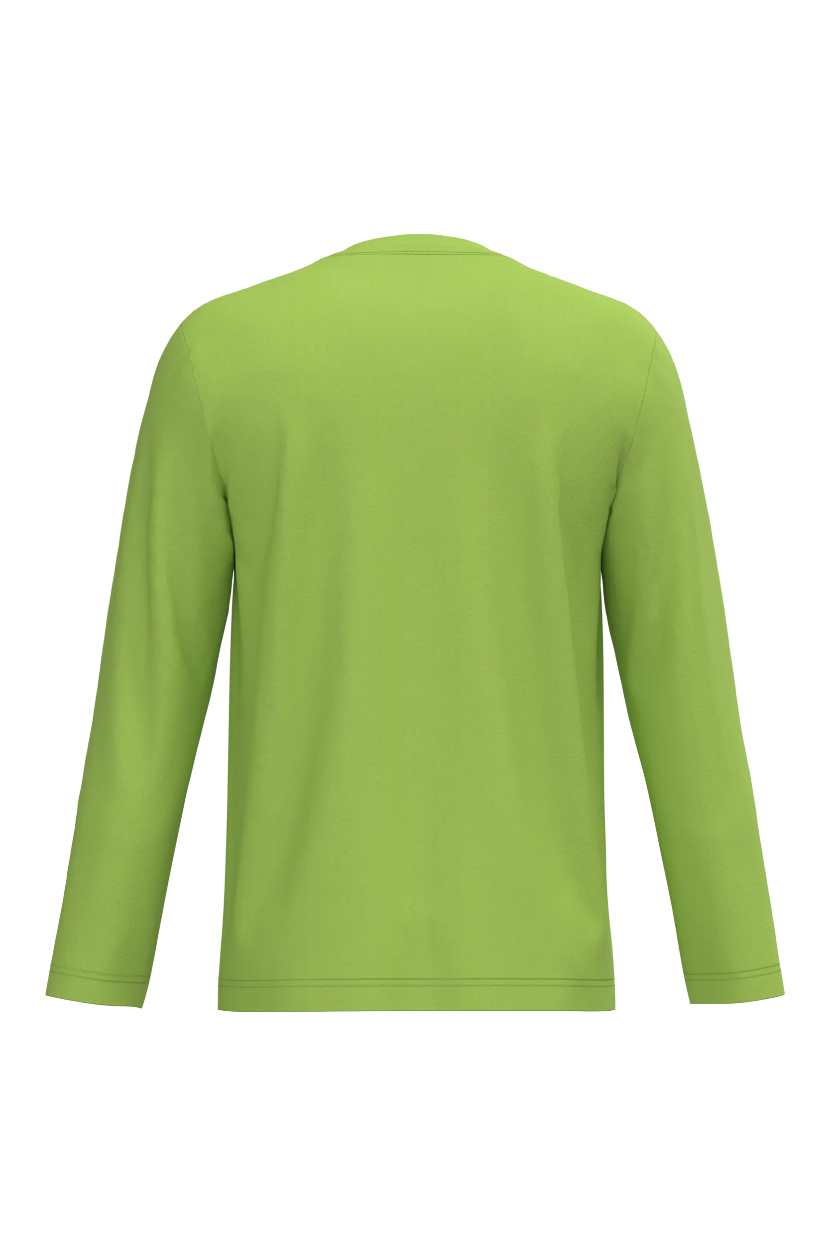 Camiseta manga larga y cuello de pico hombre