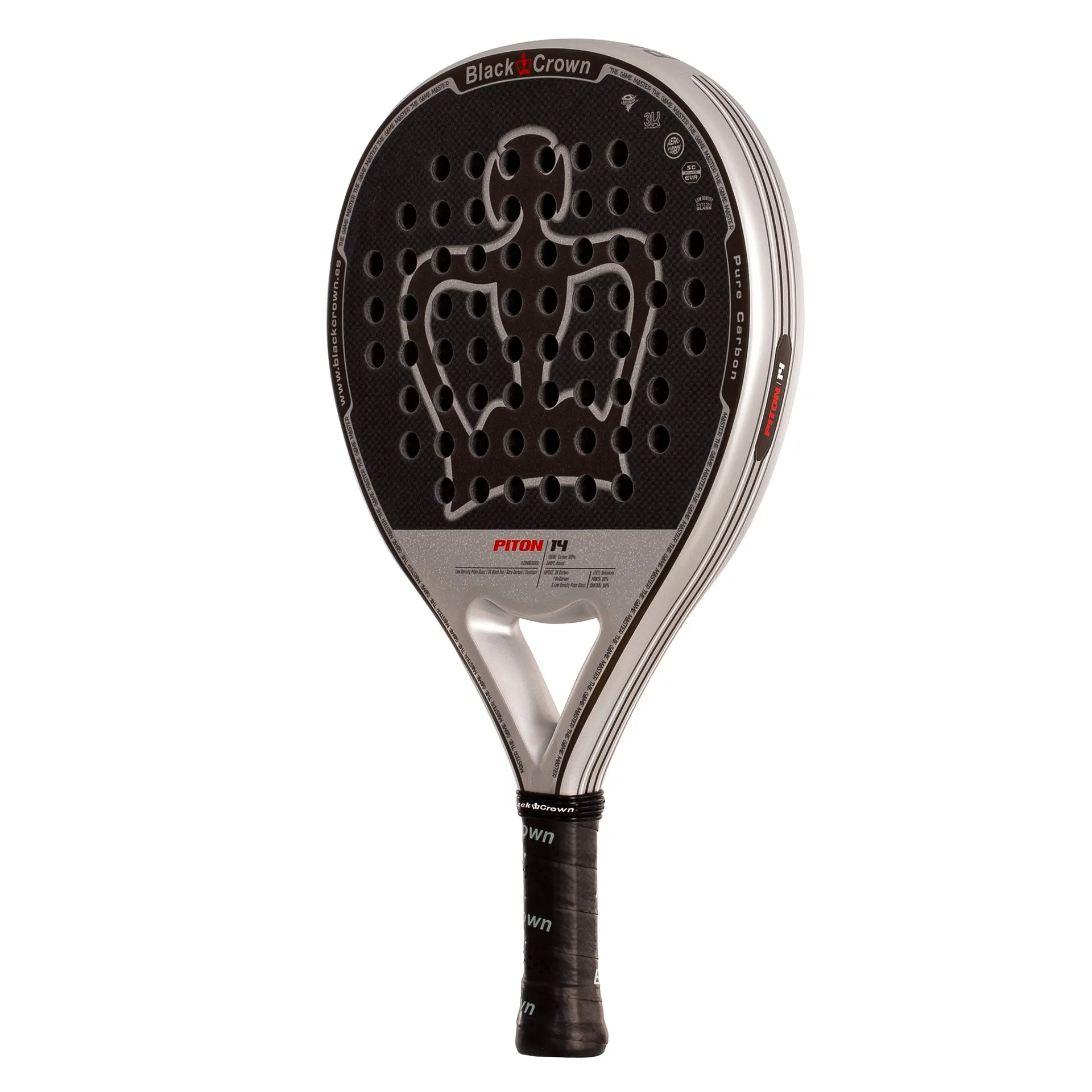 PALA DE PÁDEL BLACK CROWN PITON 14
