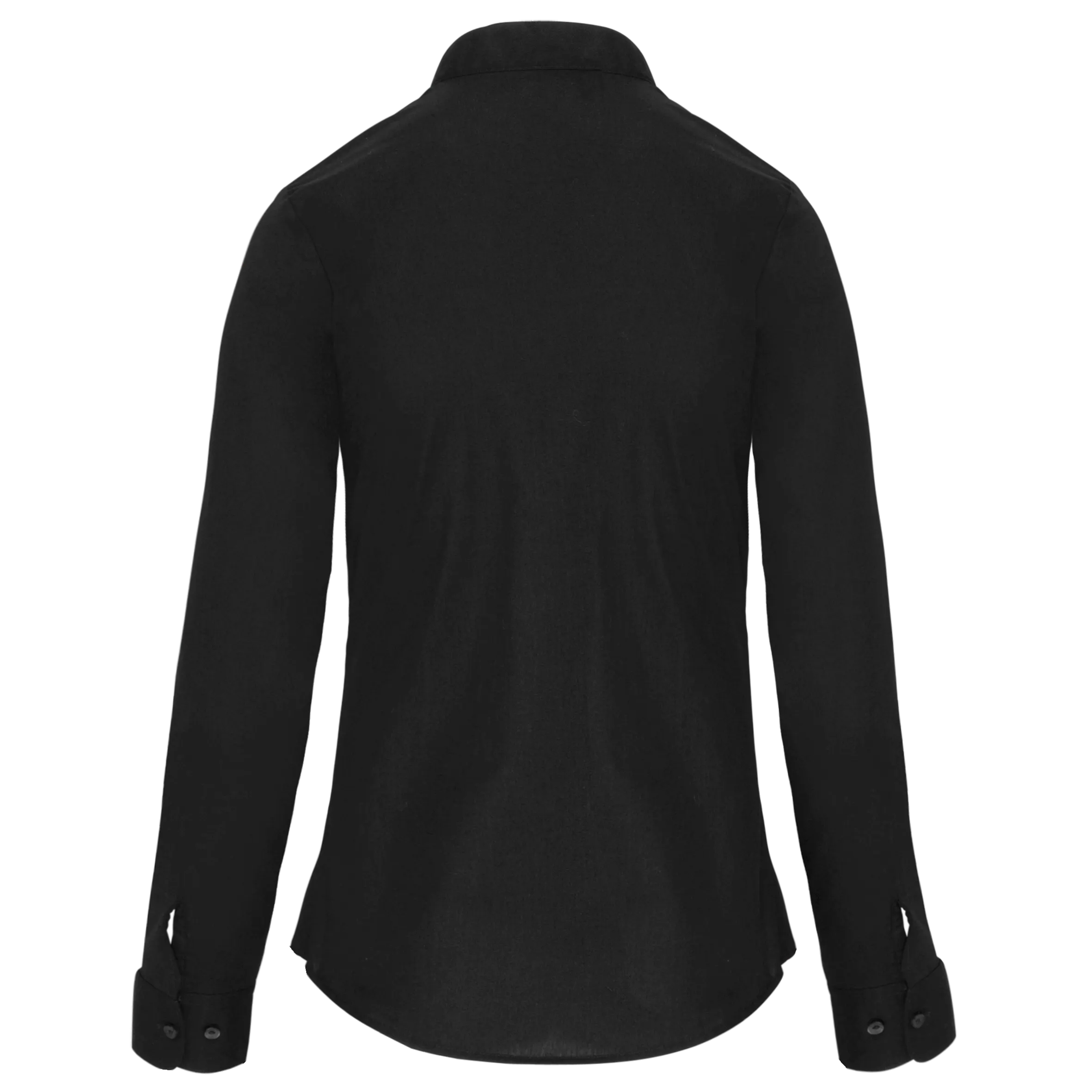 Camisa cuello mao manga larga mujer