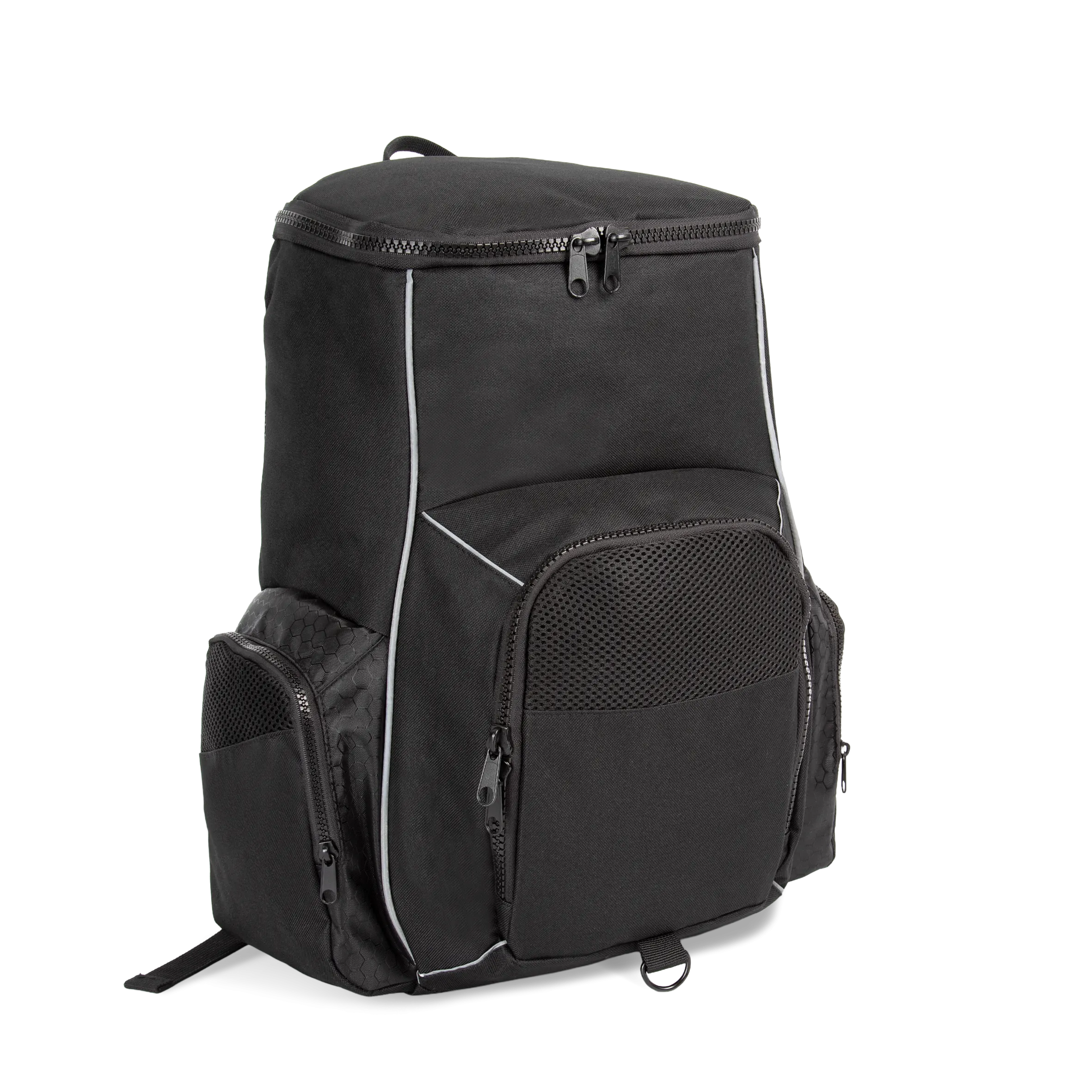 Mochila de deporte con portaobjetos confeccionada en material reciclado