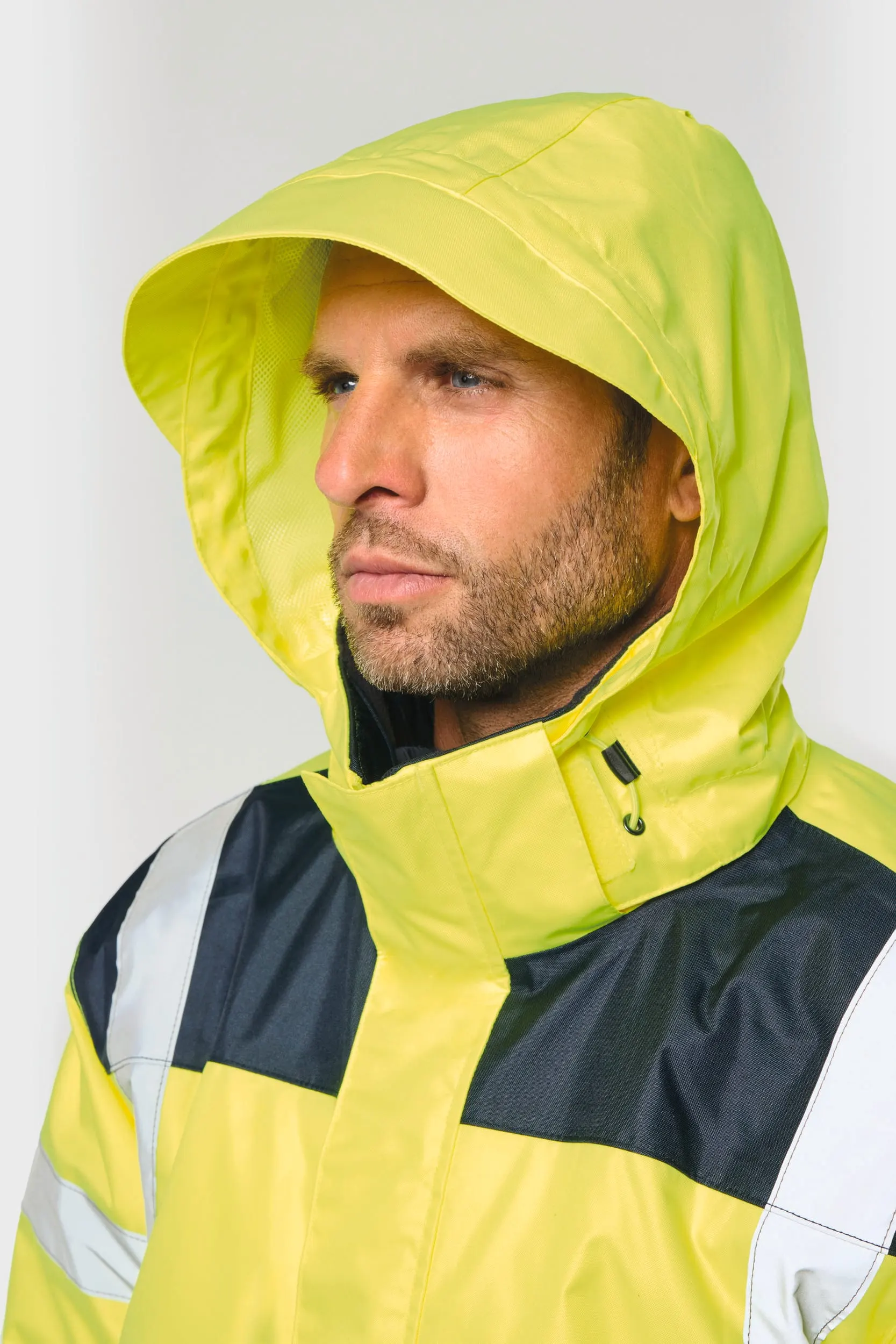 Parka de seguridad reciclada 4 en 1 unisex