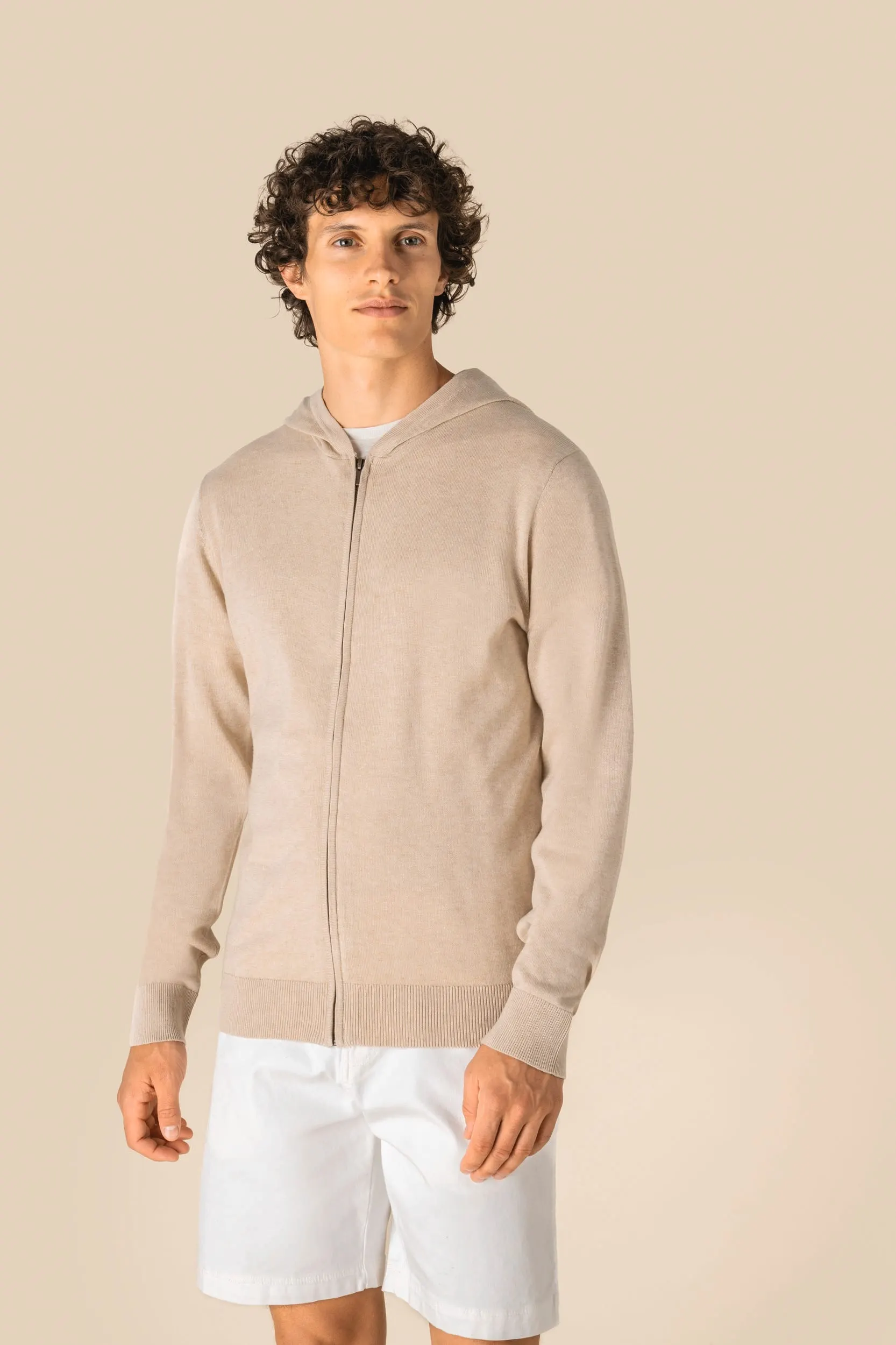 Jersey ecorresponsable con capucha de lyocell hombre