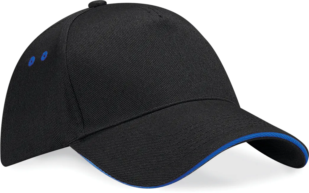 Gorra Ultimate - 5 paneles con sándwich contrastado