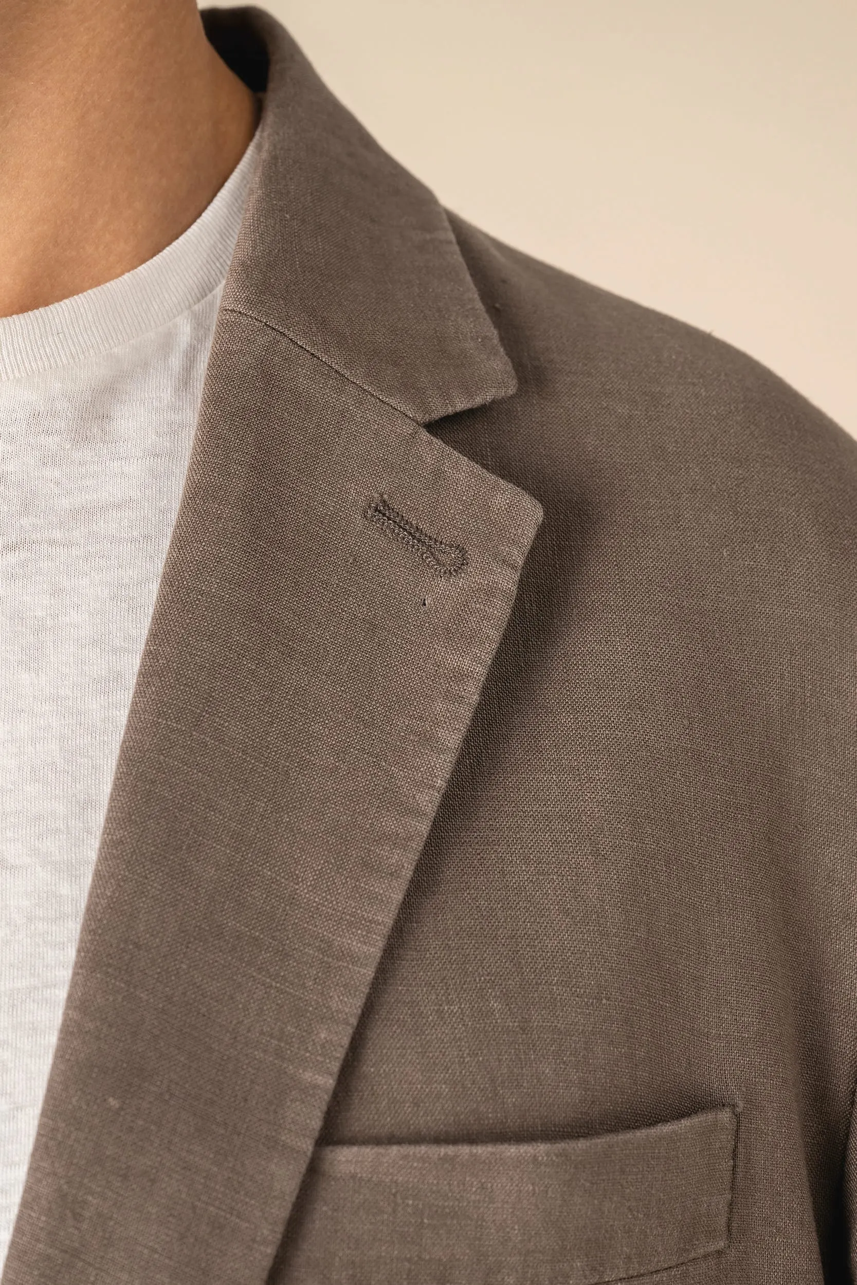 Blazer efecto lavado de lino hombre