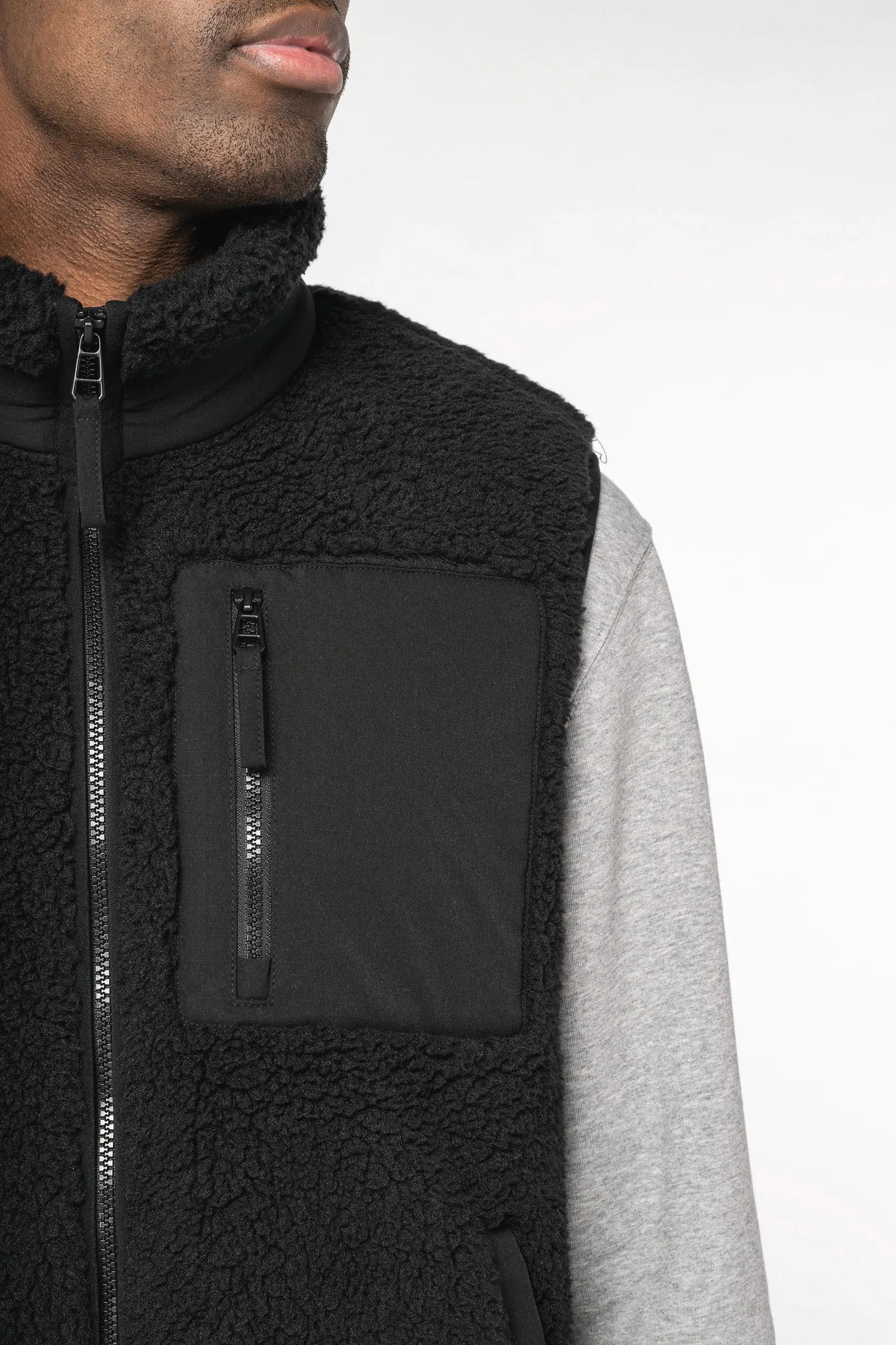 Chaleco ecorresponsable de sherpa unisex