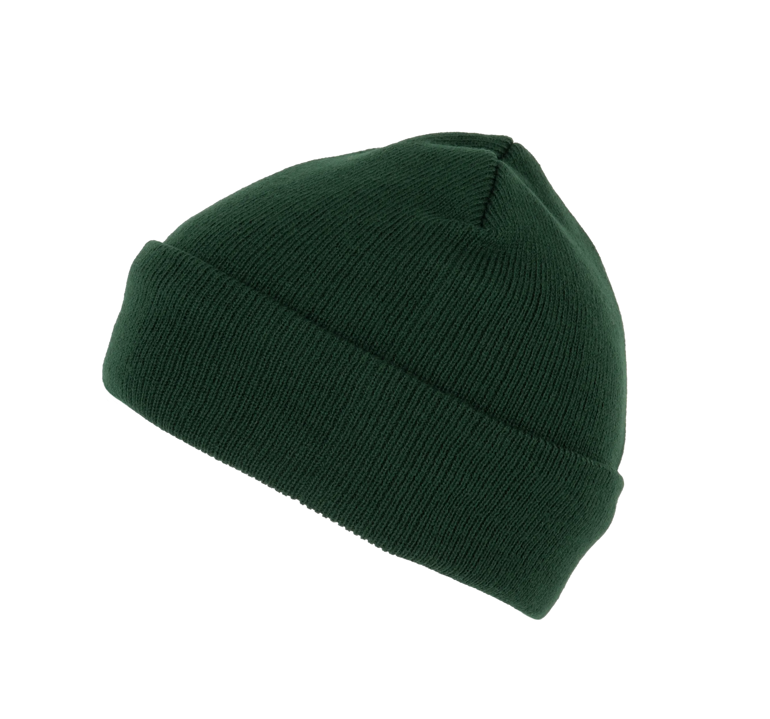 Gorro punto reciclado con dobladillo