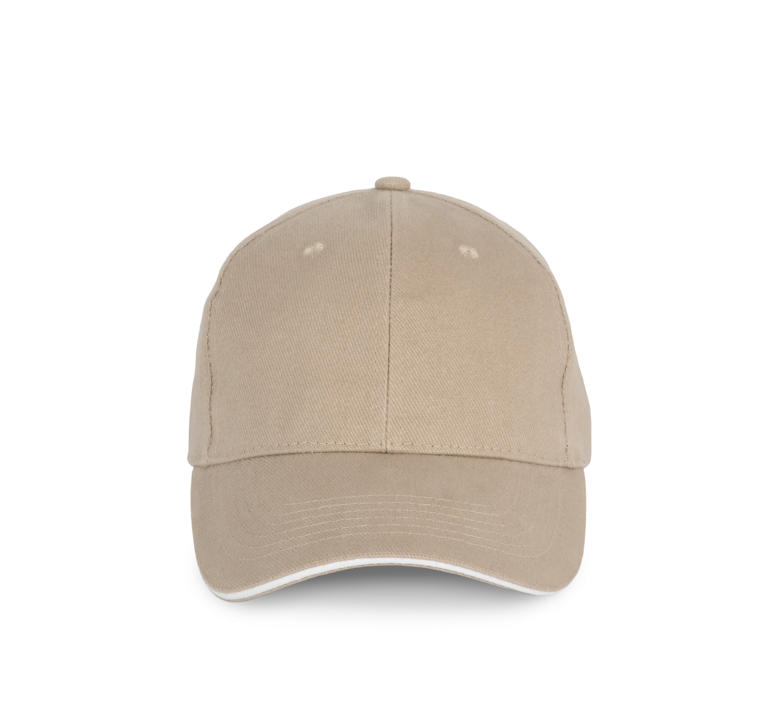 Gorra algodón orgánico con sándwich contrastado - 6 paneles