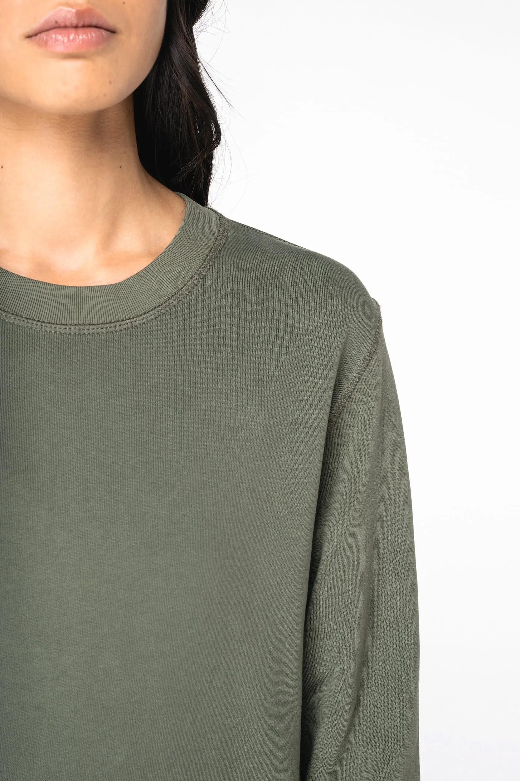 Sudadera ecorresponsable de cuello redondo French Terry unisex