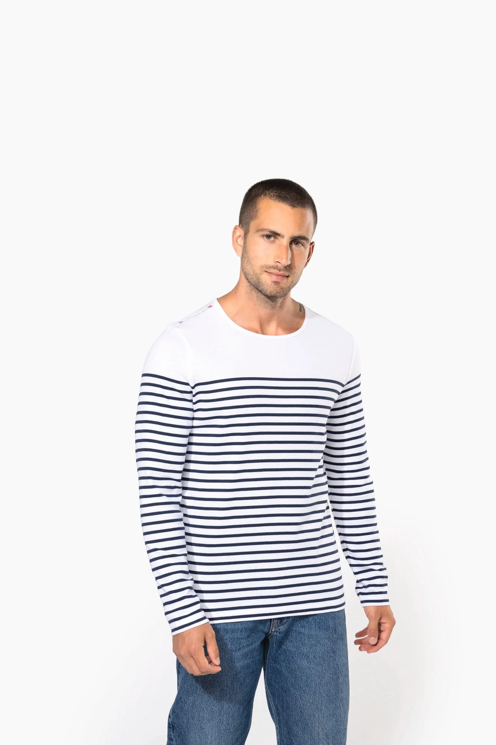 Camiseta marinera de manga larga de hombre