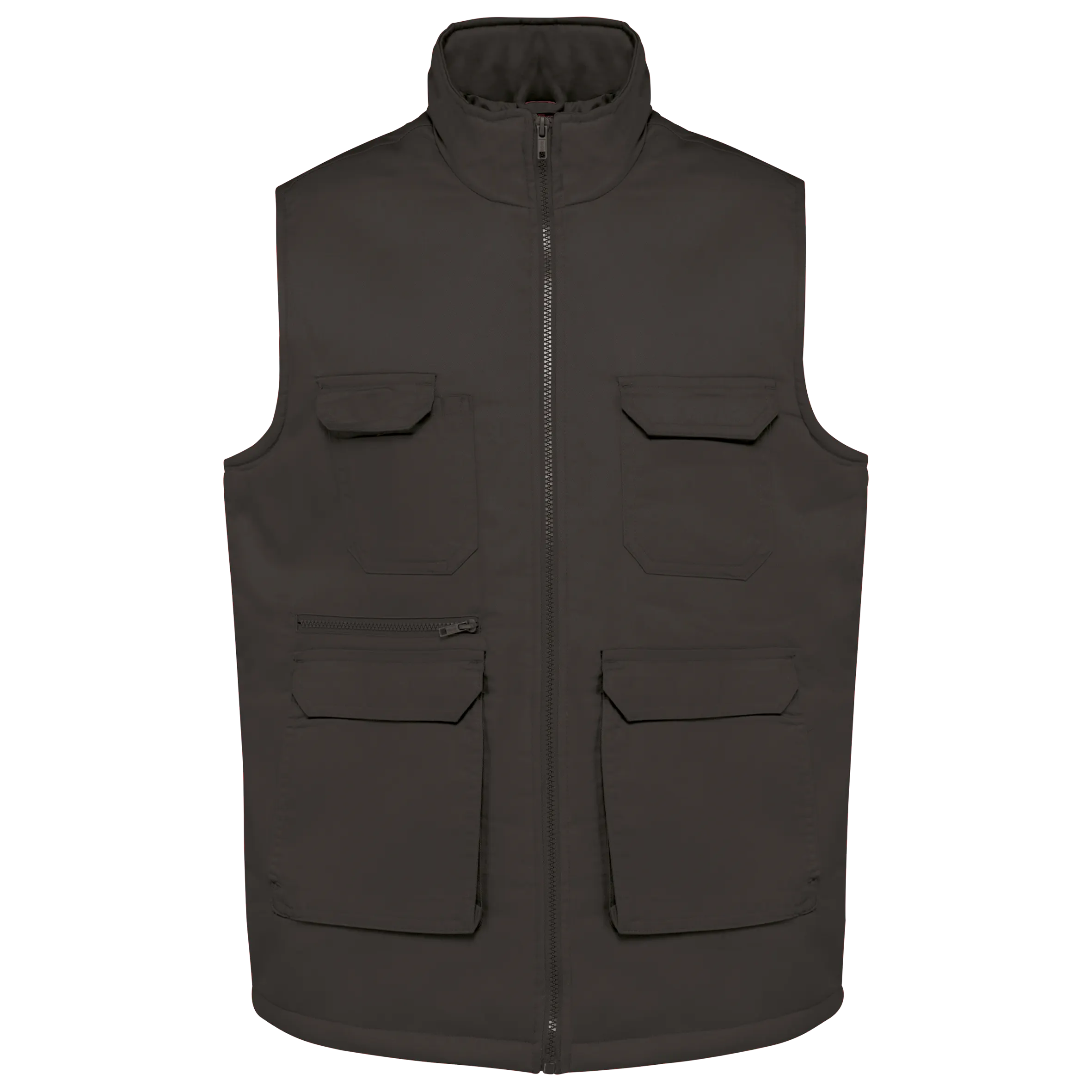 Chaleco polialgodón multibolsillos acolchado - Unisex