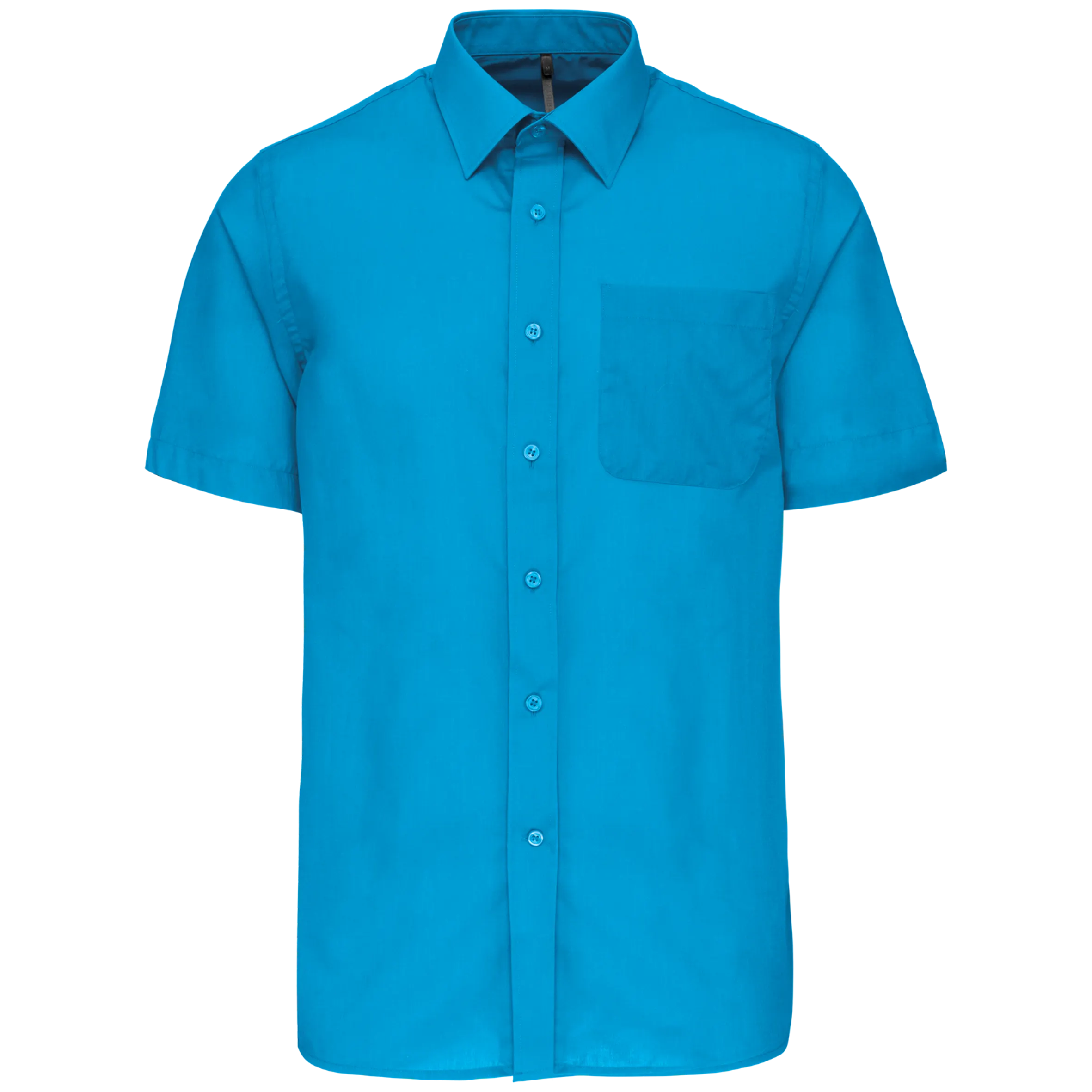 Camisa popelina de polialgodón manga corta de fácil cuidado hombre