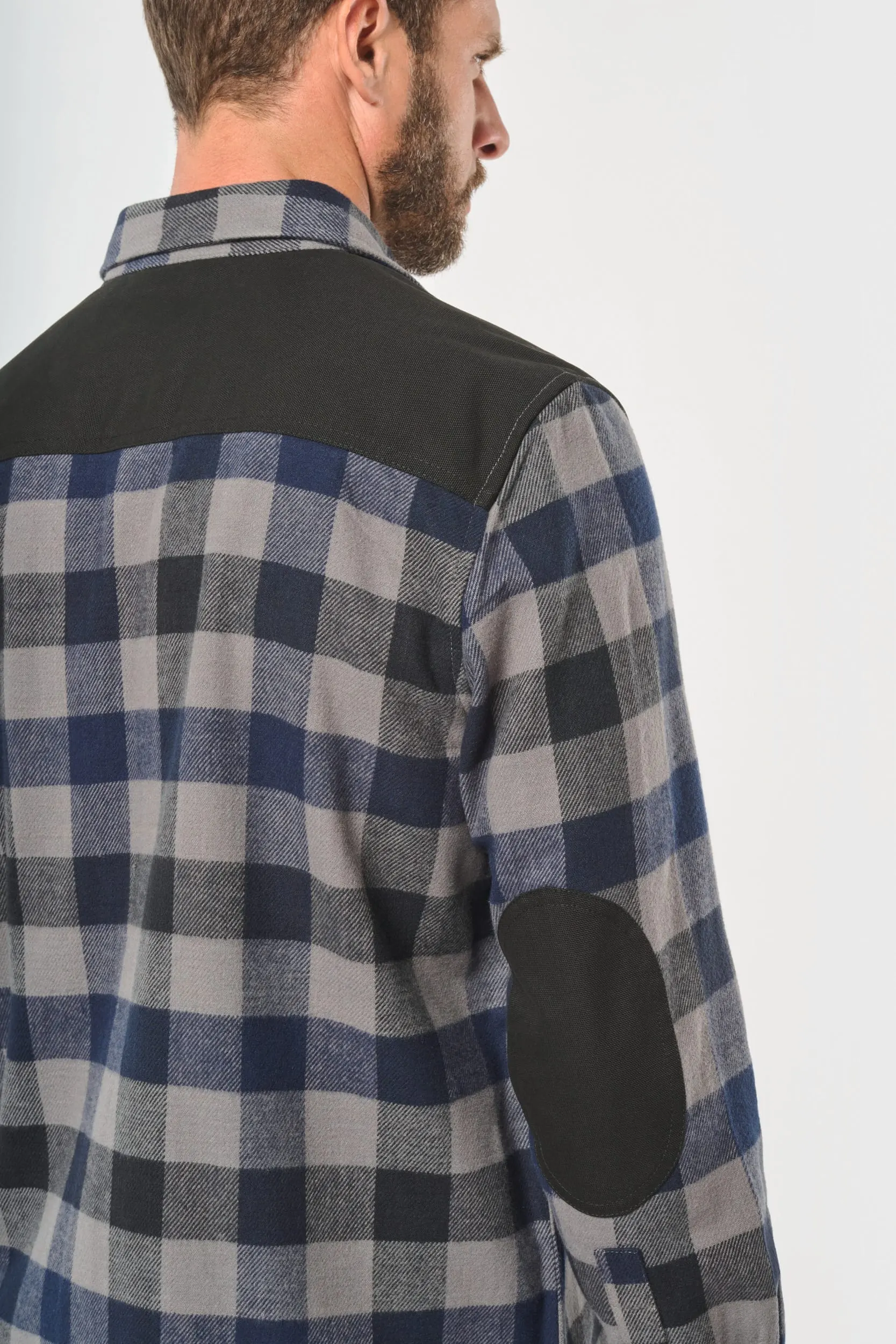 Sobrecamisa a cuadros con bolsillos