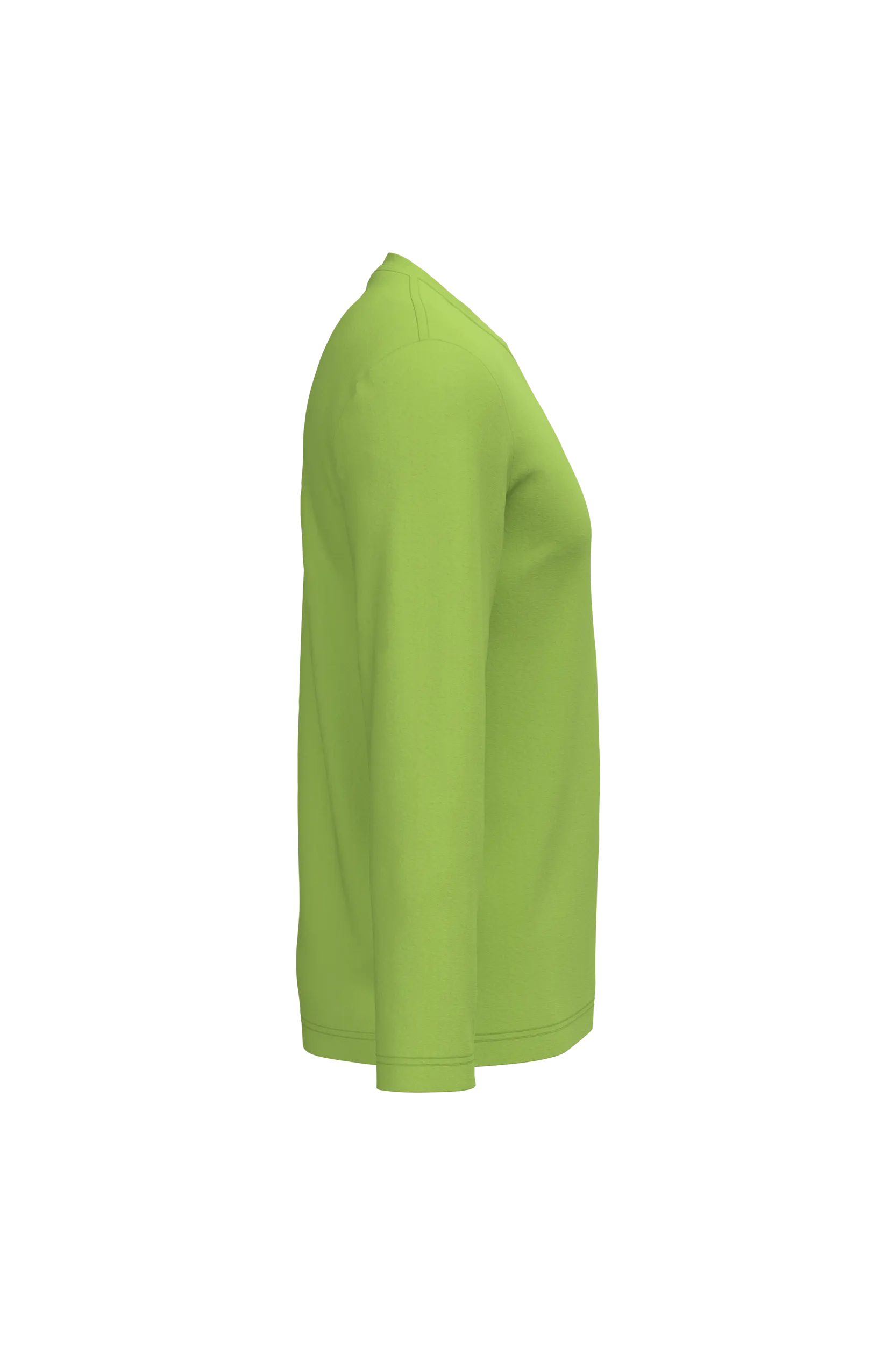 Camiseta maga larga y cuello redondo hombre