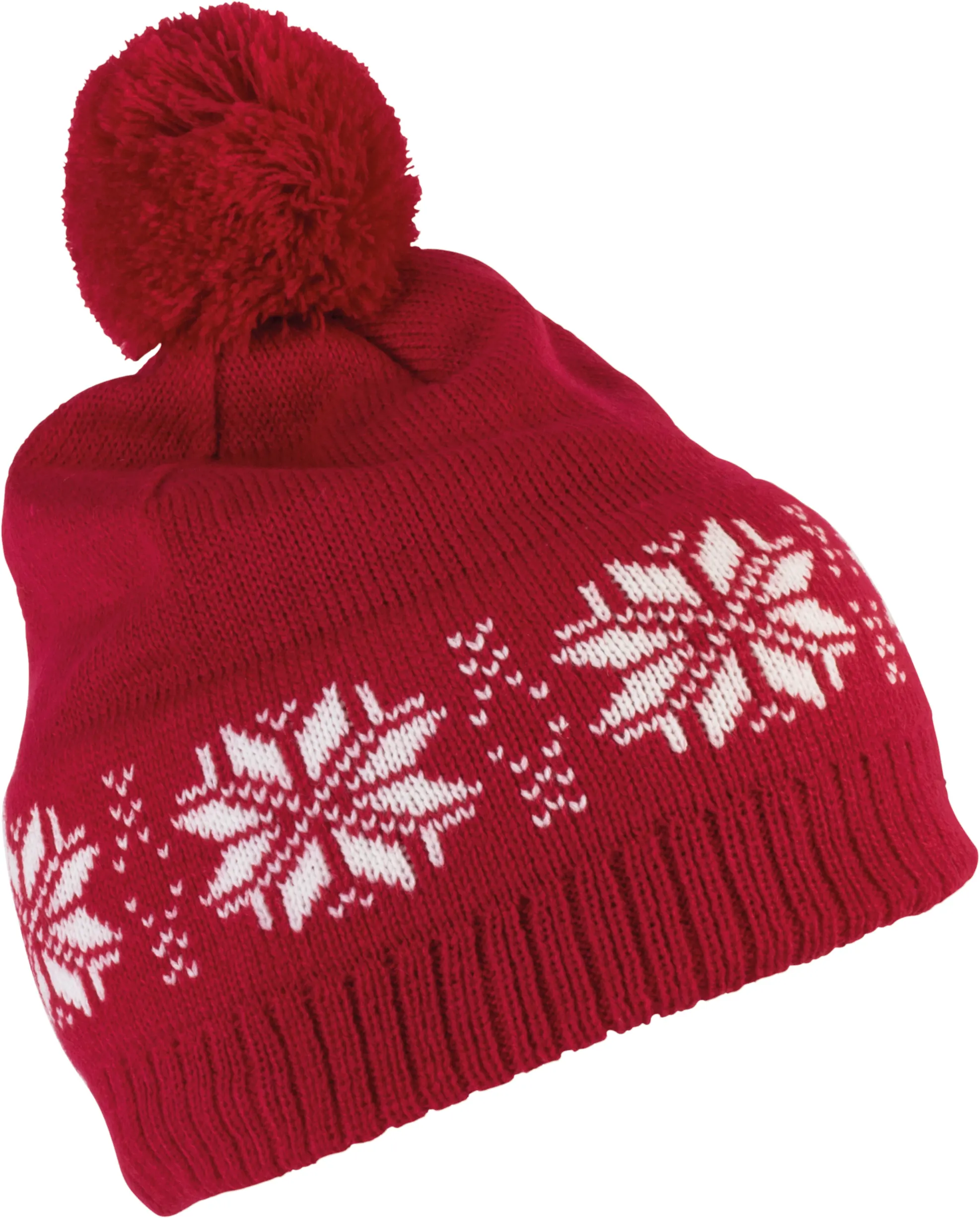 Gorro navideño de punto con motivo de estrellas