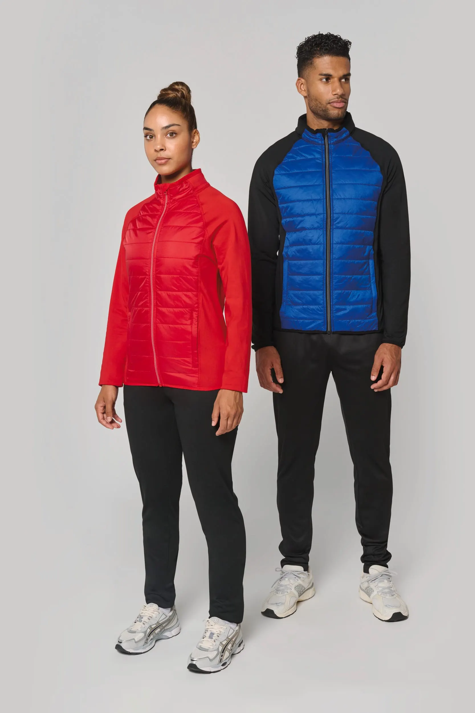Chaqueta de deporte bimaterial unisex