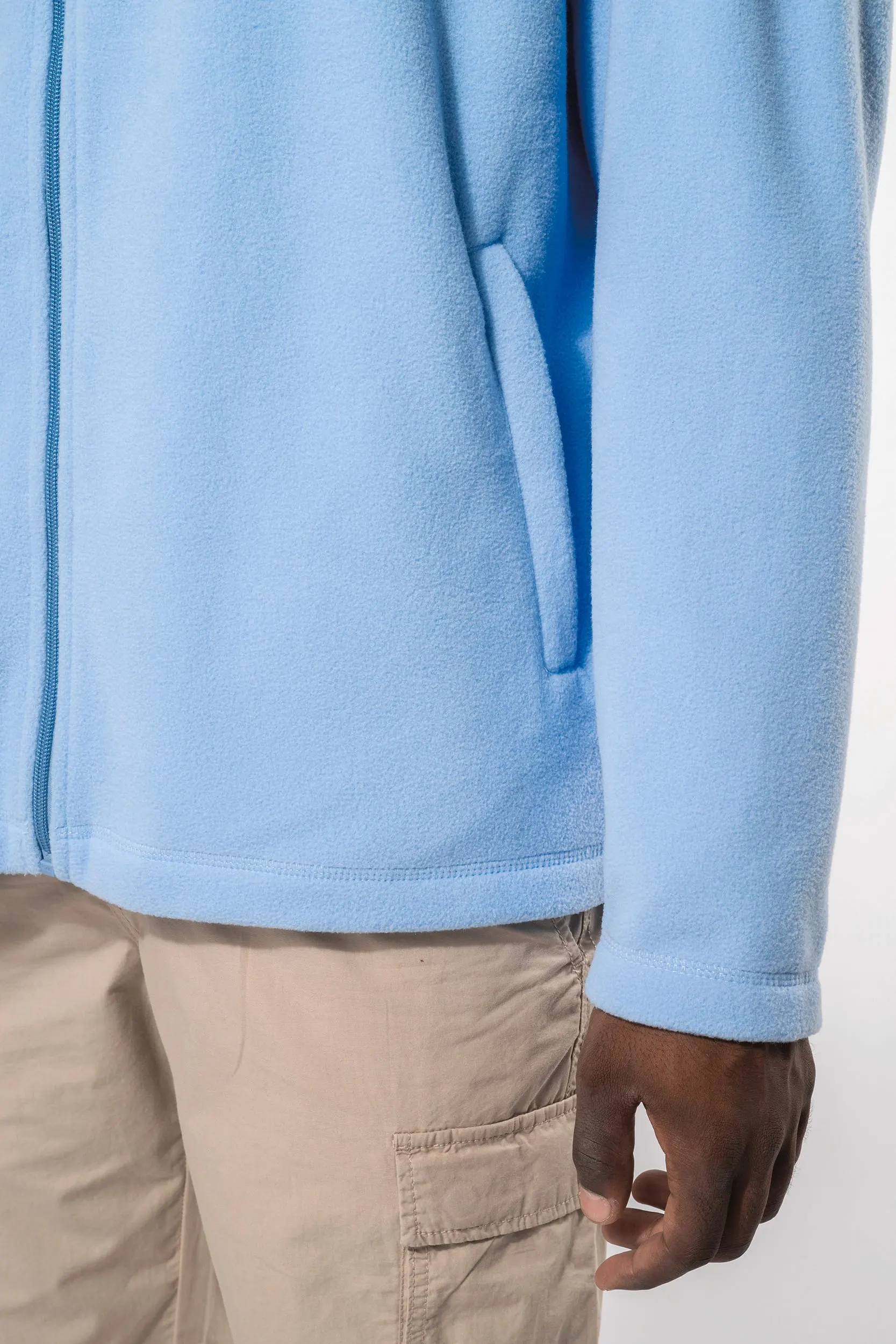 Chaqueta micropolar con cremallera hombre