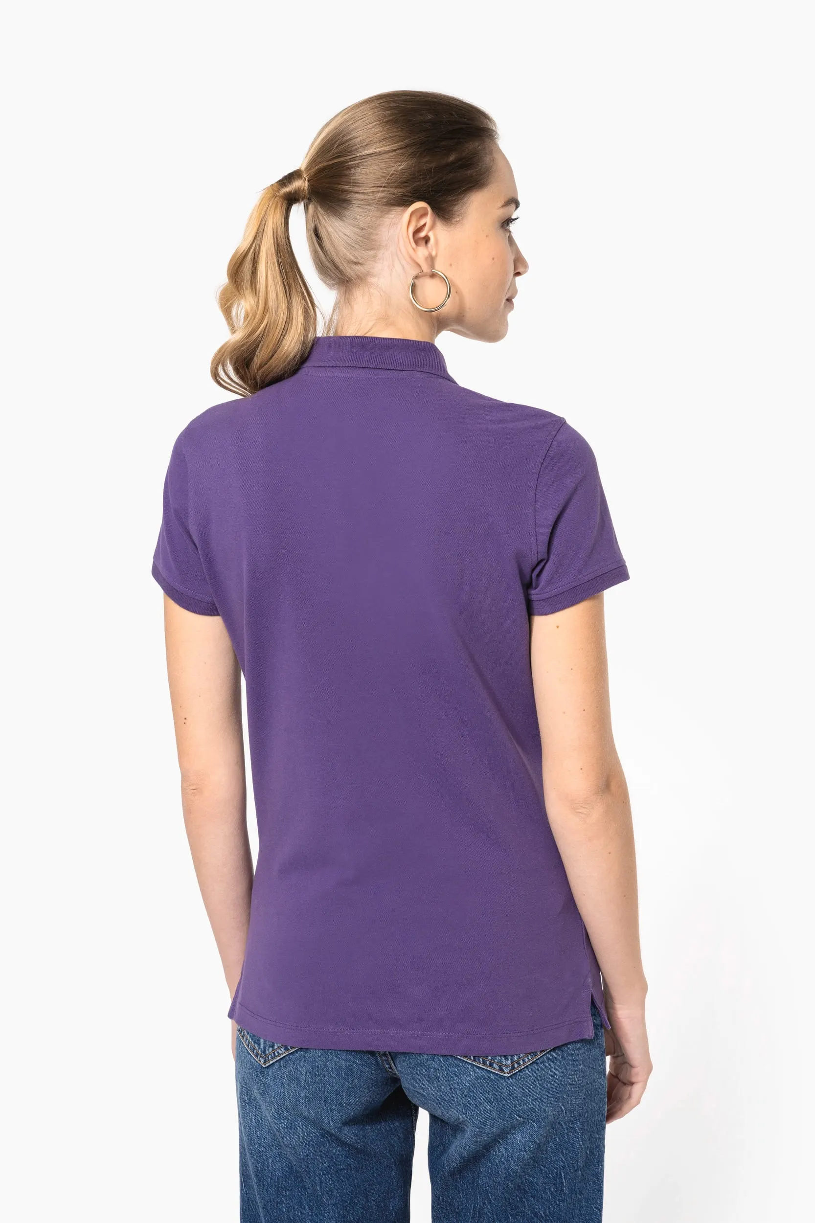 Polo piqué manga corta de mujer