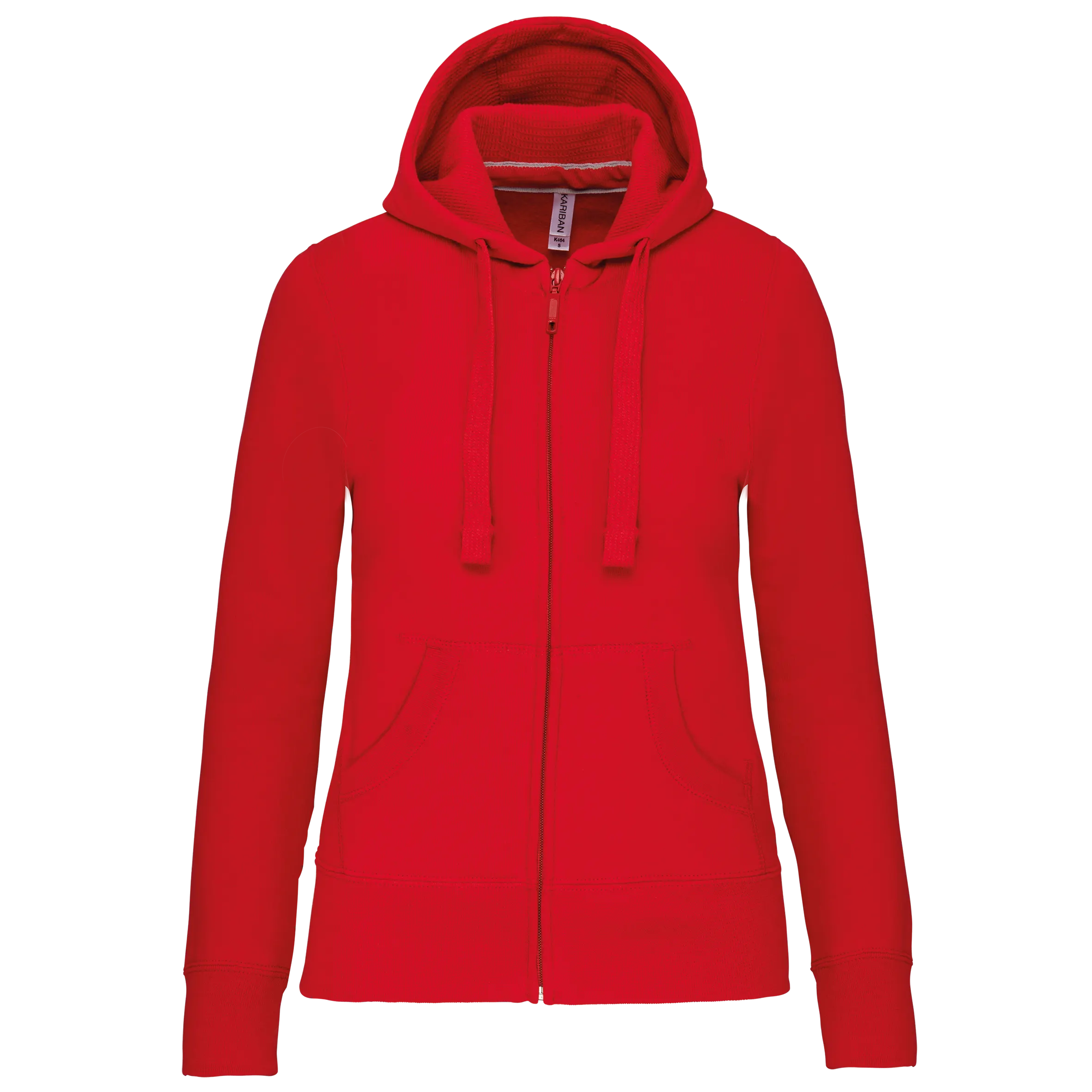 Sudadera con capucha y cremallera de mujer