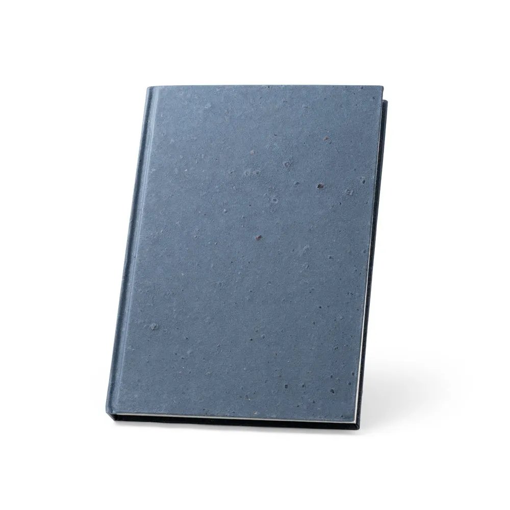 COFFEEPAD RIGID. Bloc de notas A5 con tapa dura elaborado con residuos de cascarilla de café (65%)