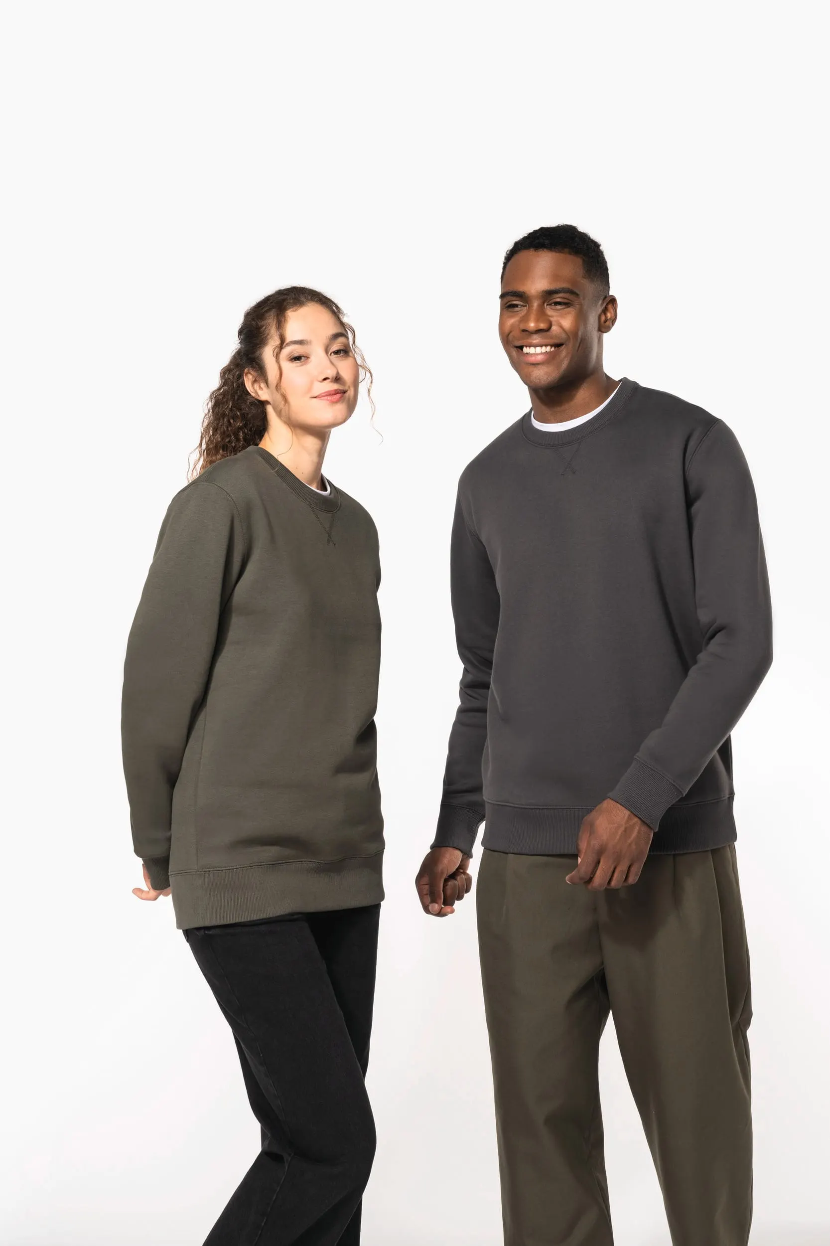 Sudadera cuello redondo