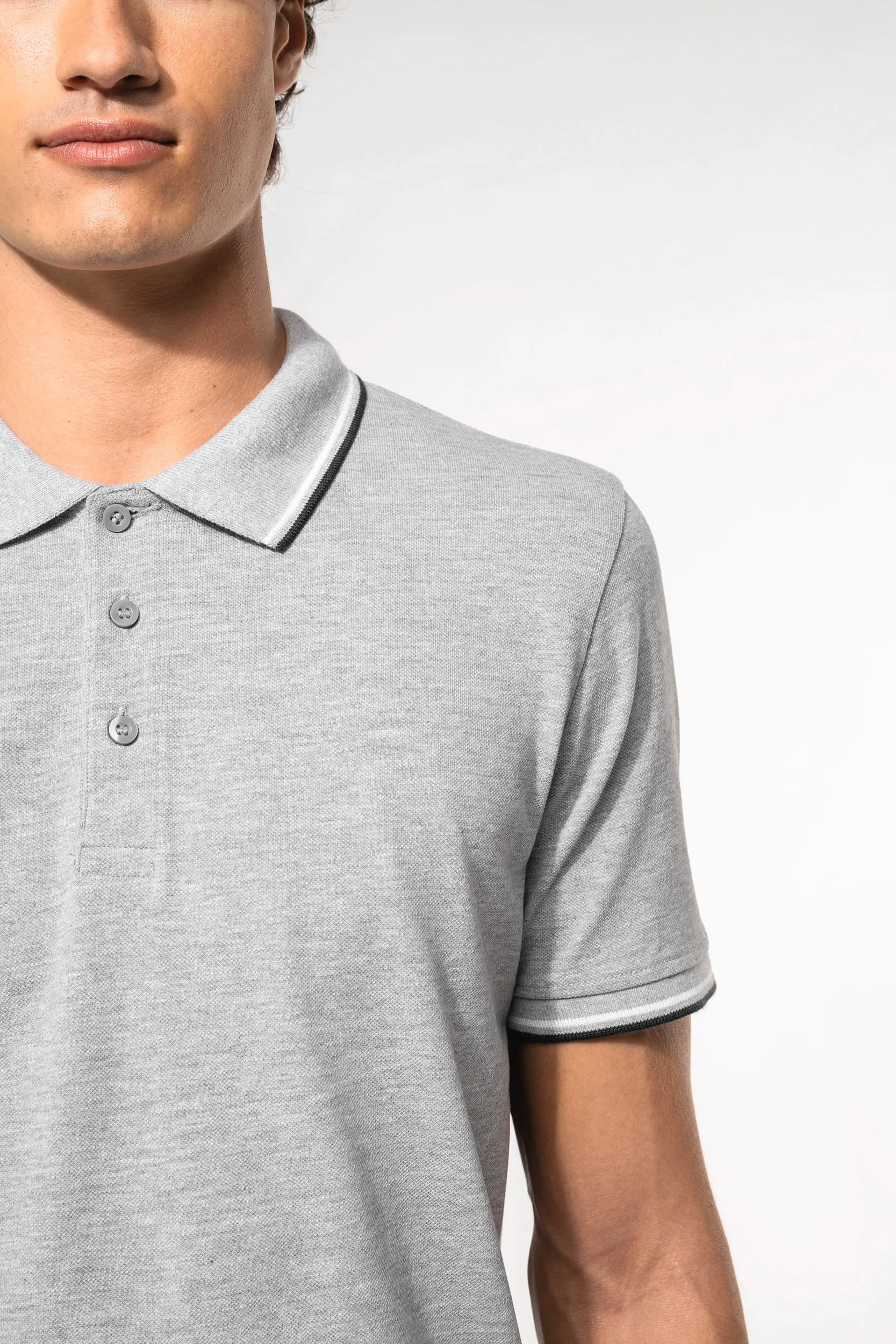 Polo de manga corta hombre