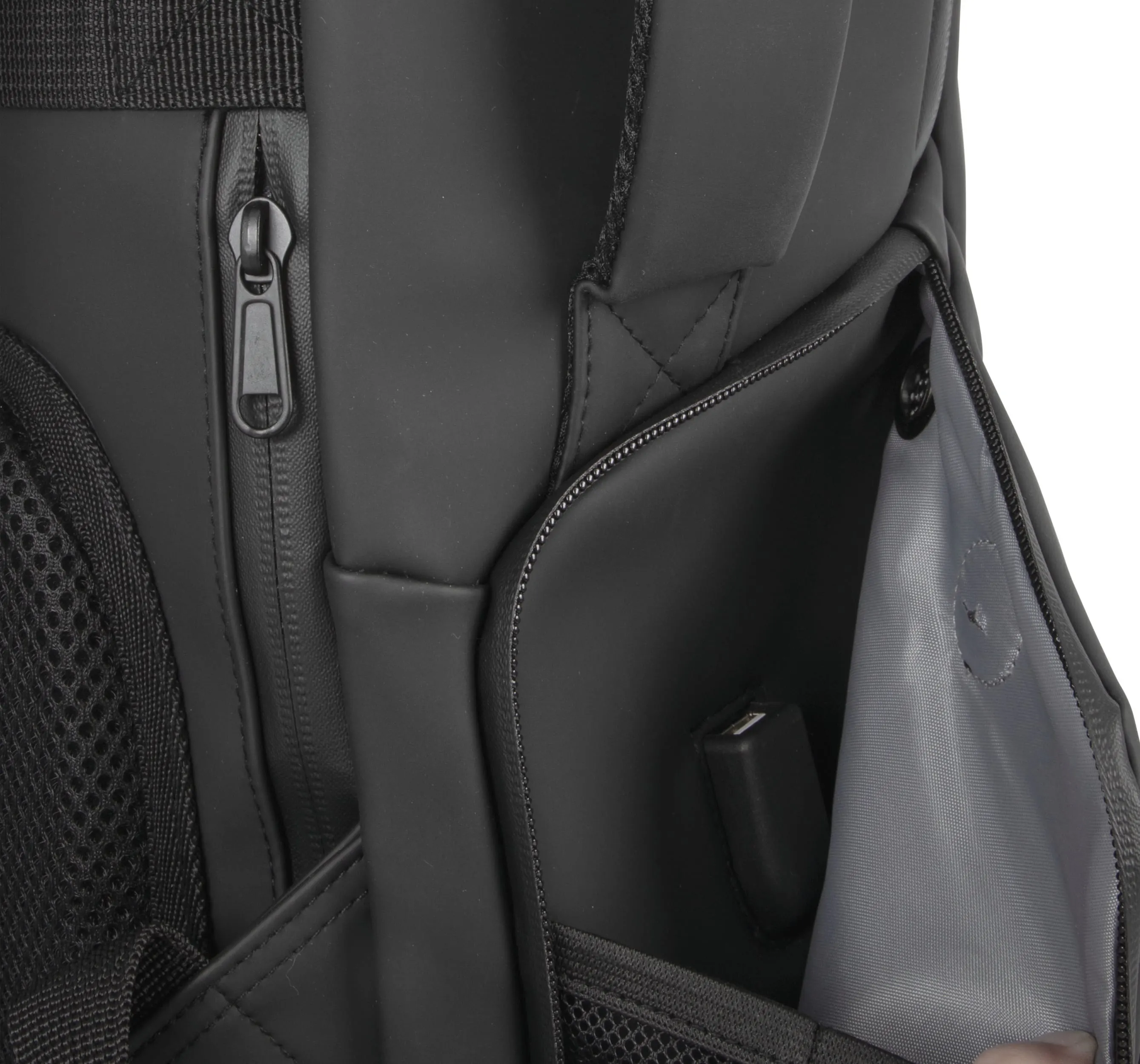Mochila antirrobo impermeable con portacasco