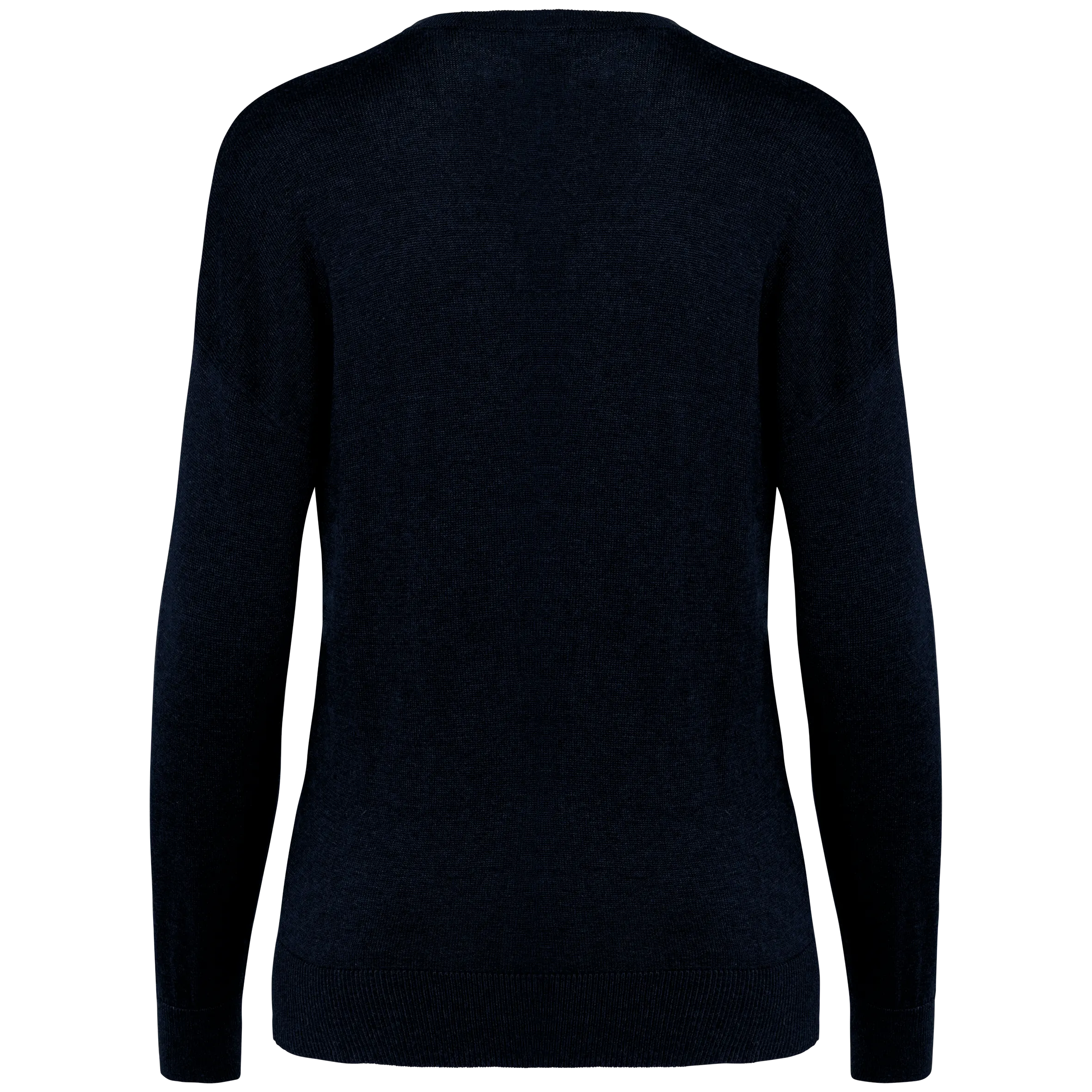 Jersey ecorresponsable cuello de pico de lyocell mujer