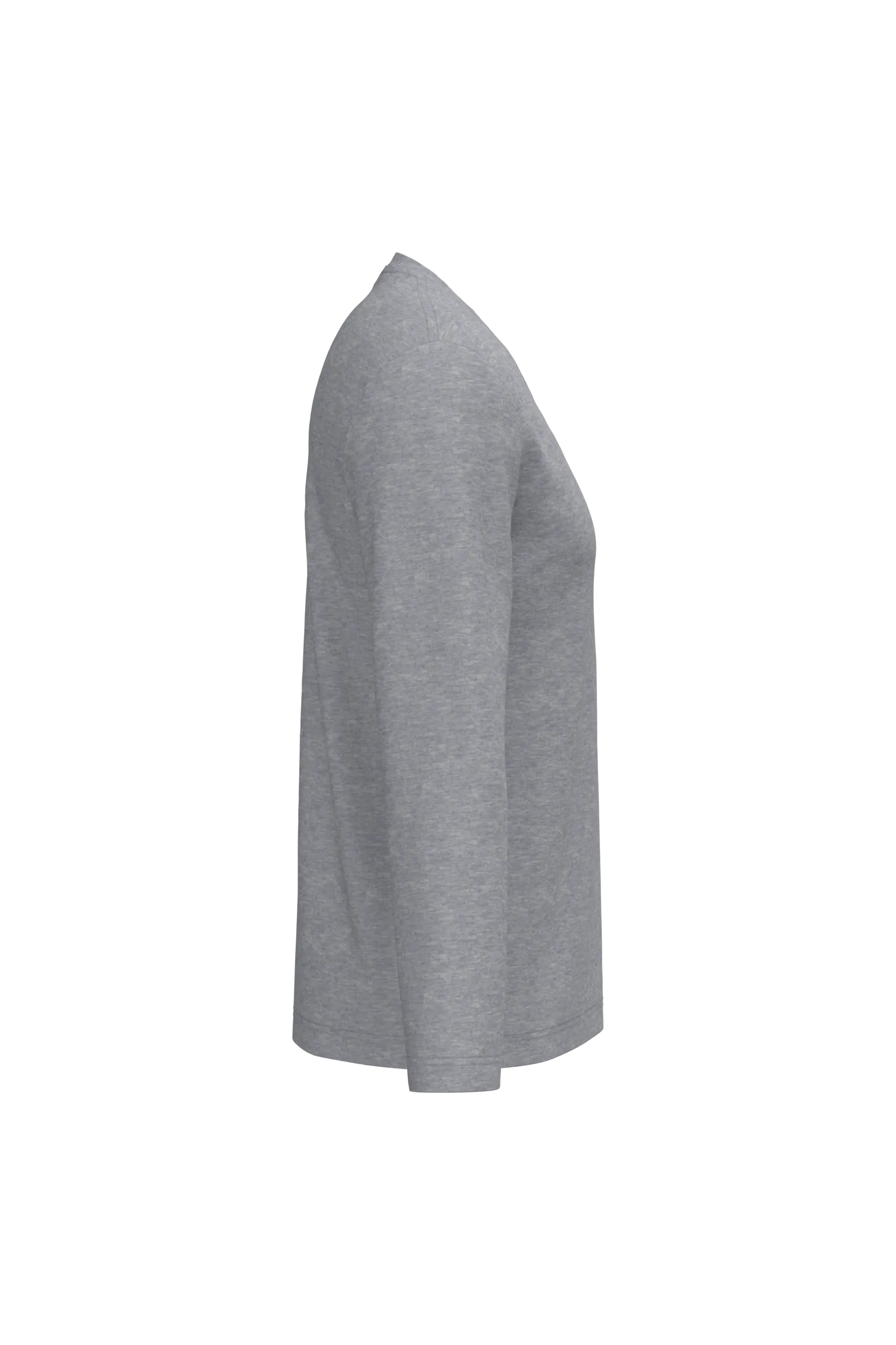Camiseta manga larga y cuello de pico hombre