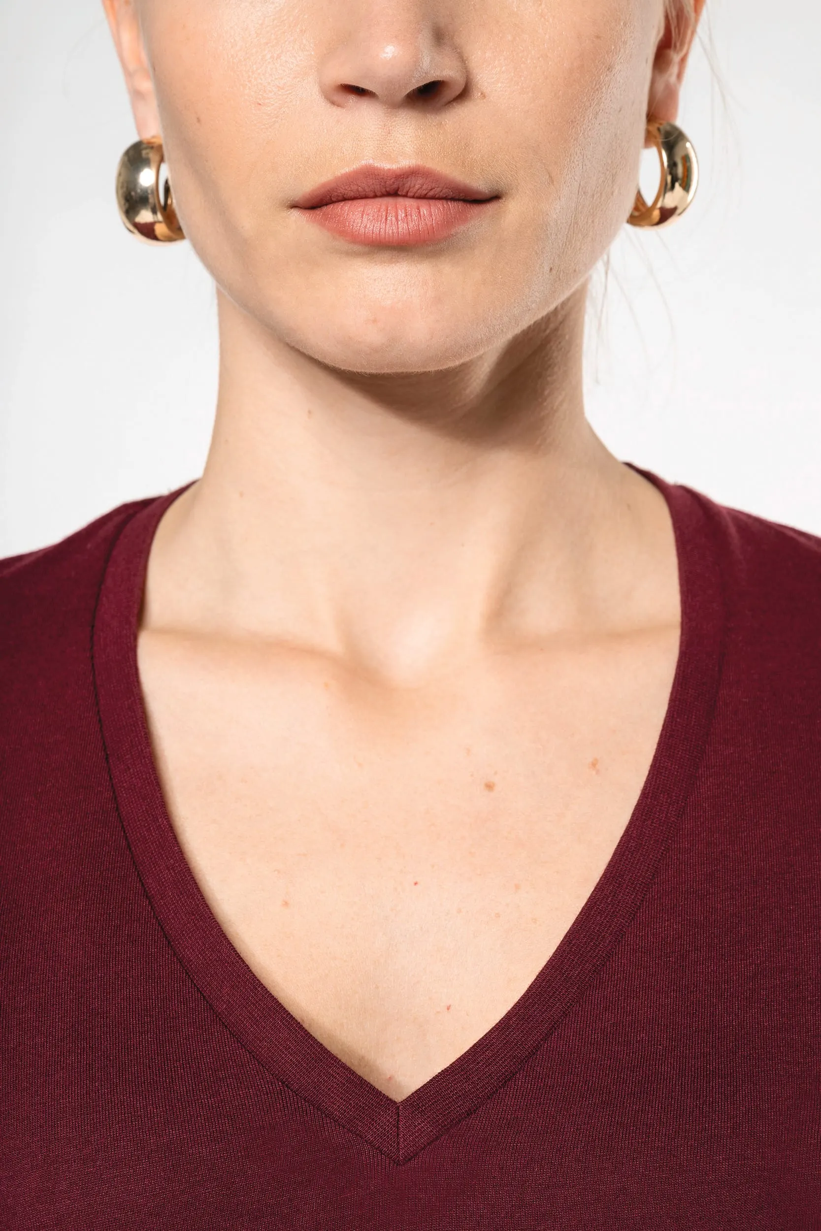Camiseta BIO150 cuello de pico mujer