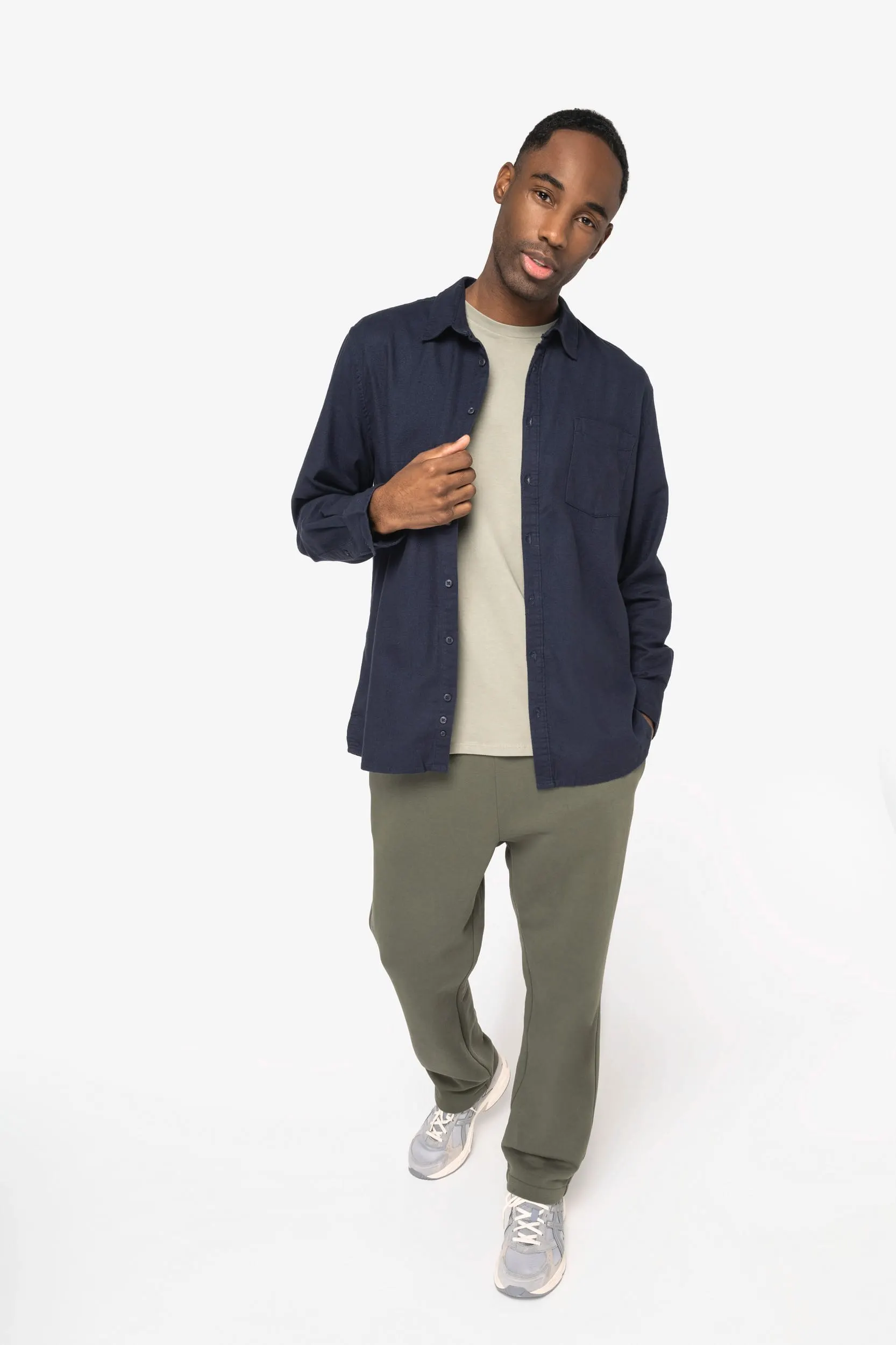Camisa ecorresponsable de franela hombre