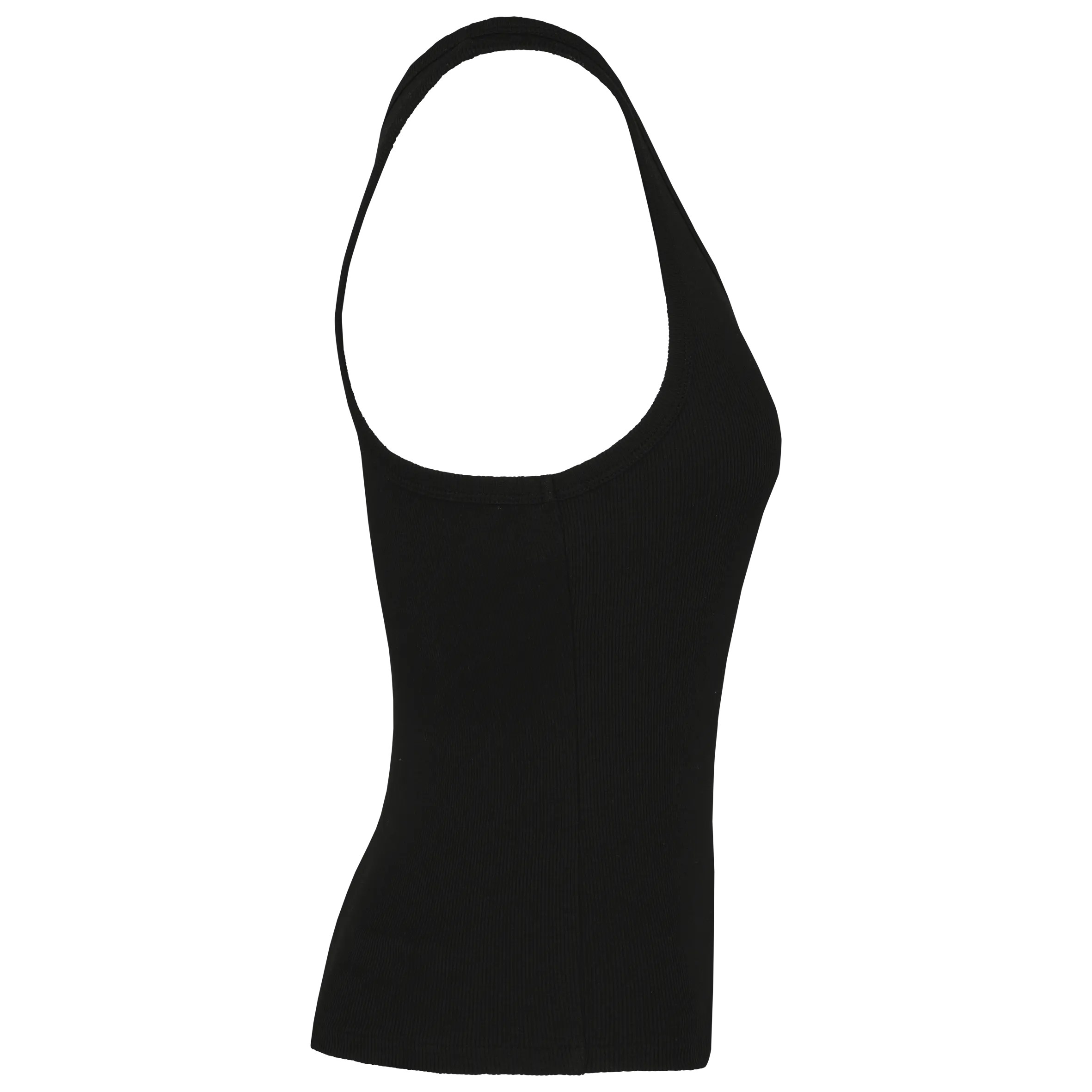 Camiseta de tirantes ecorresponsable acanalada mujer