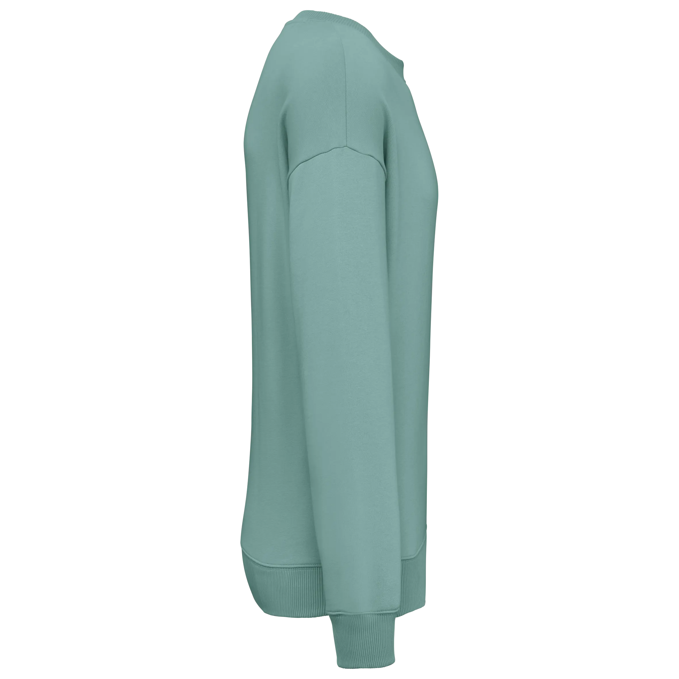 Sudadera ecorresponsable cuello redondo oversize unisex