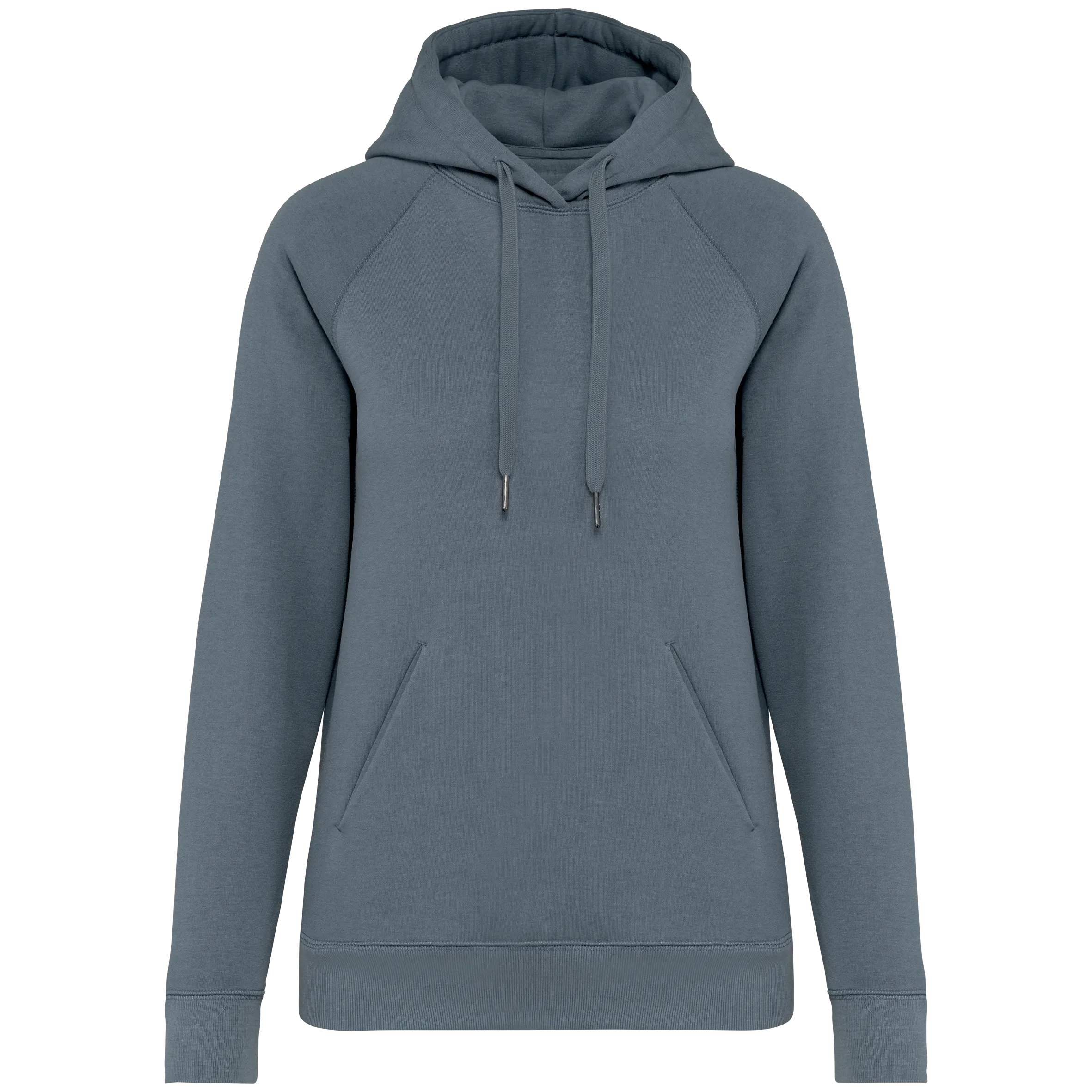 Sudadera ecorresponsable con capucha y mangas raglán mujer