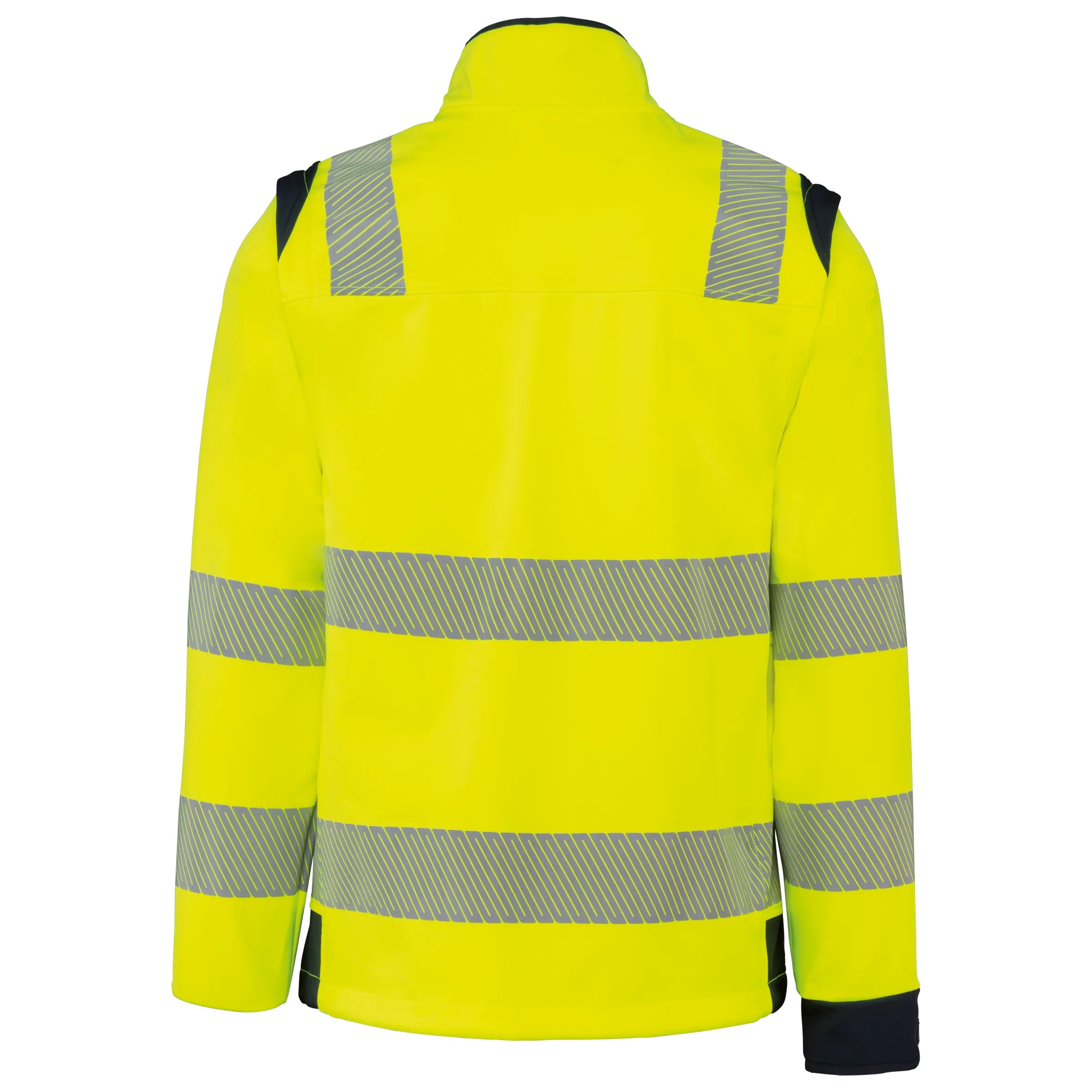 Chaqueta softshell de seguridad reciclada con mangas amovibles unisex