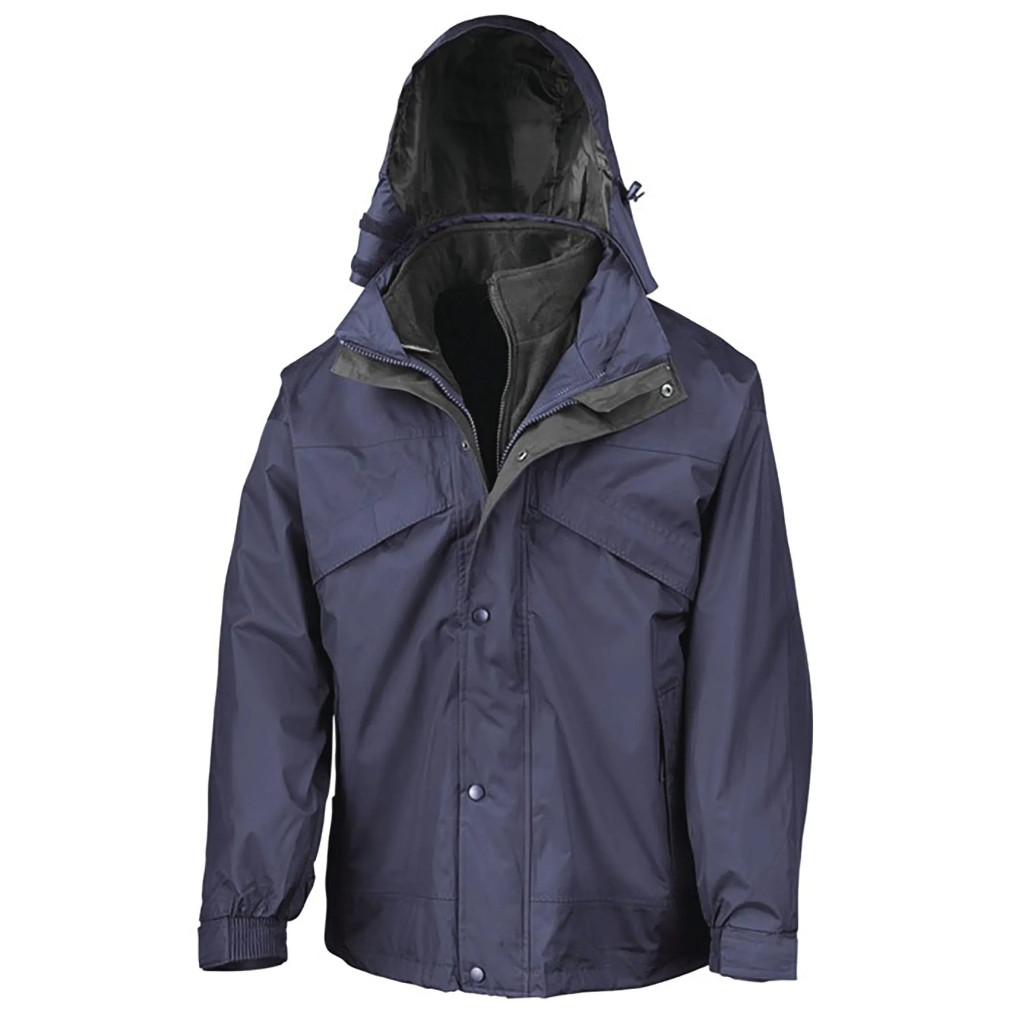 Chaqueta 3 en 1 con cremallera & clip