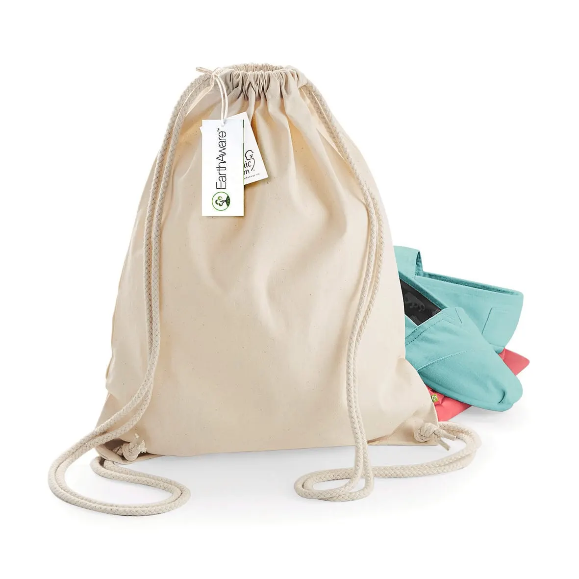 Bolsa de gimnasio EARTHAWARE® - algodón orgánico