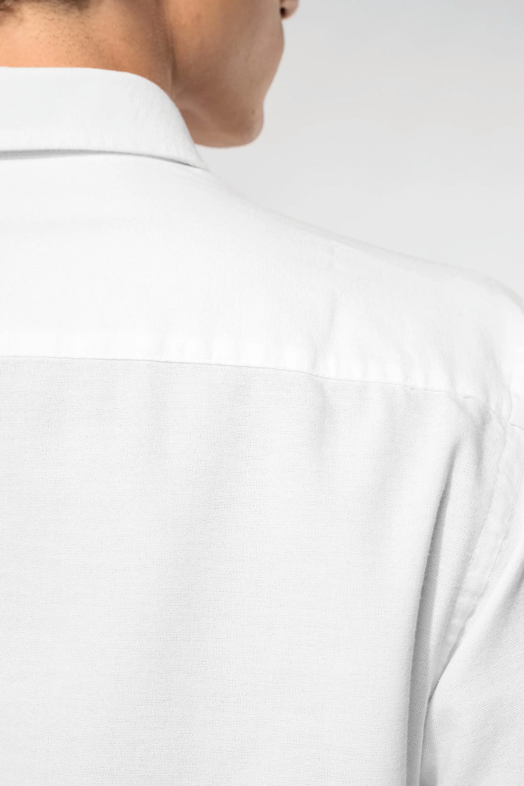 Camisa oxford lavada manga larga