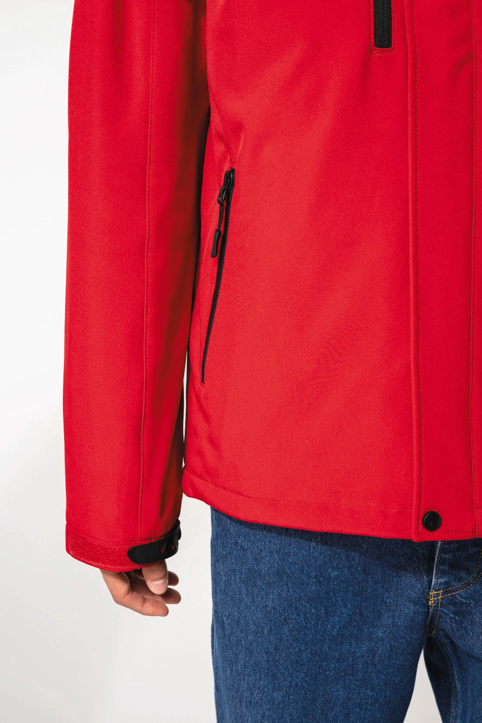 Parka softshell acolchada con capucha hombre