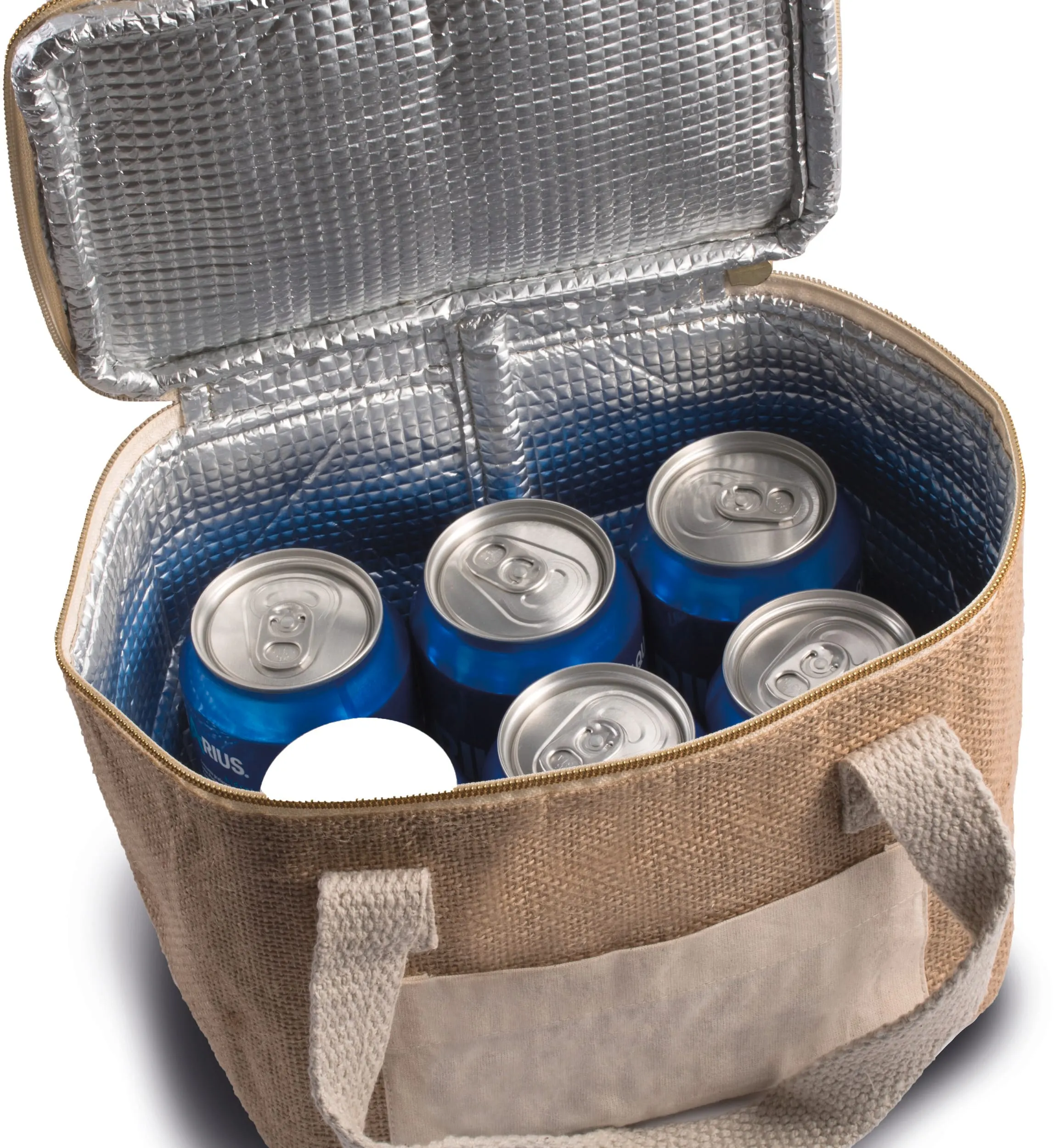 Bolsa isotérmica de yute - modelo pequeño