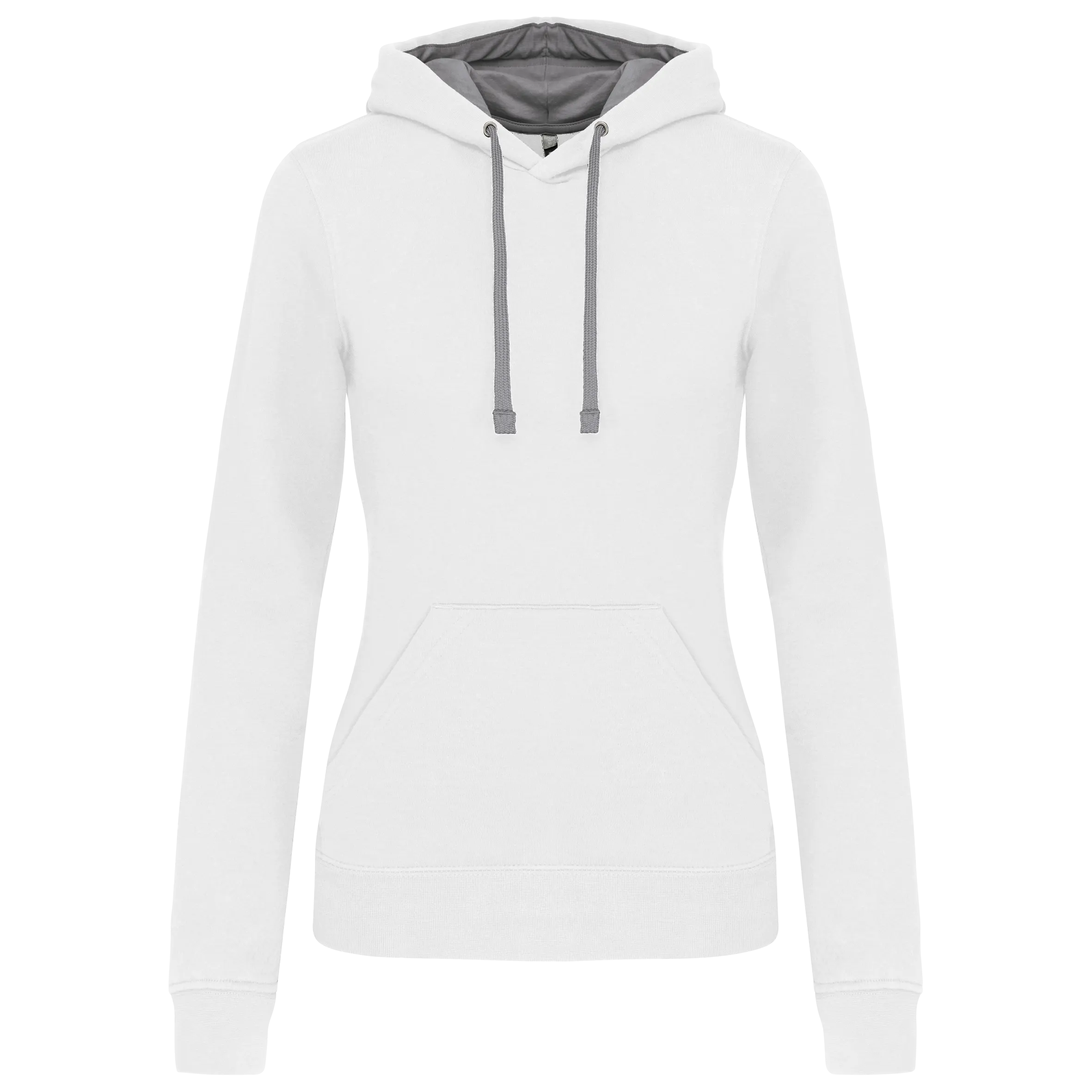 Sudadera capucha contrastada mujer