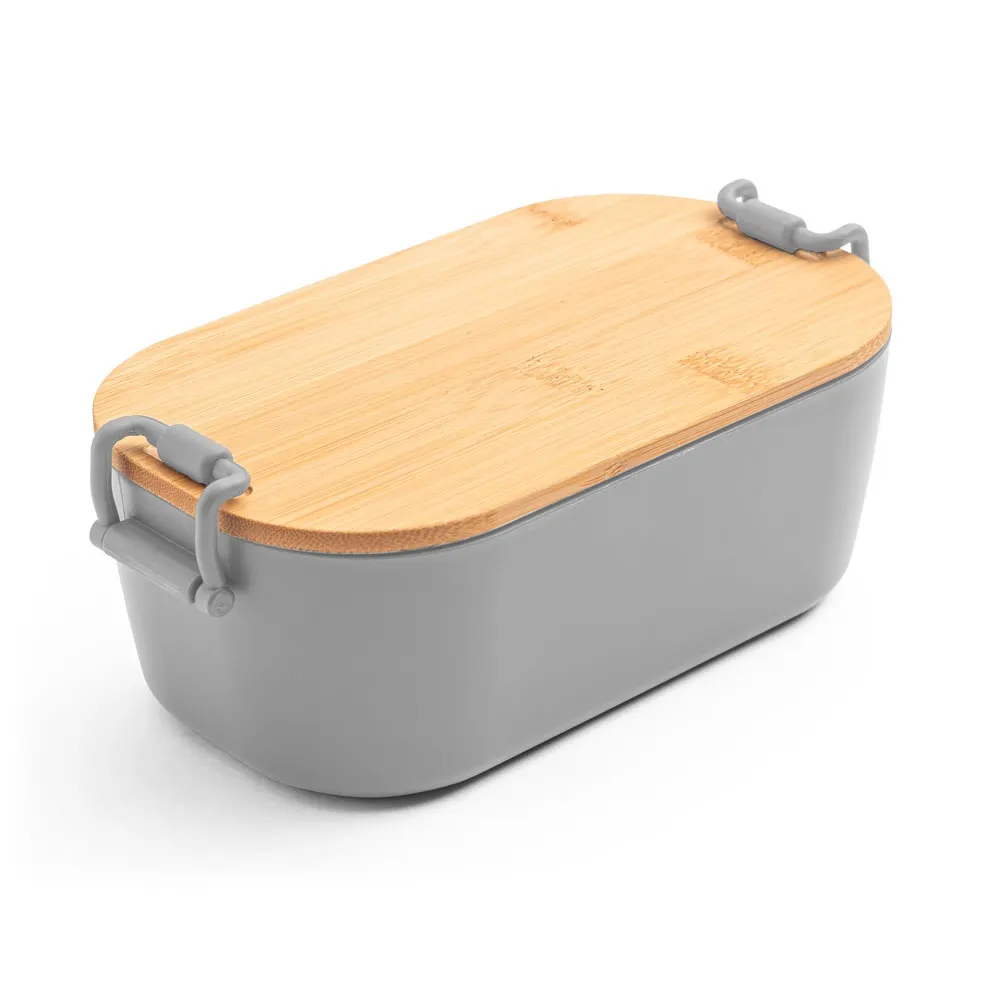 MAHLEB. Caja hermética de PP con tapa de bambú