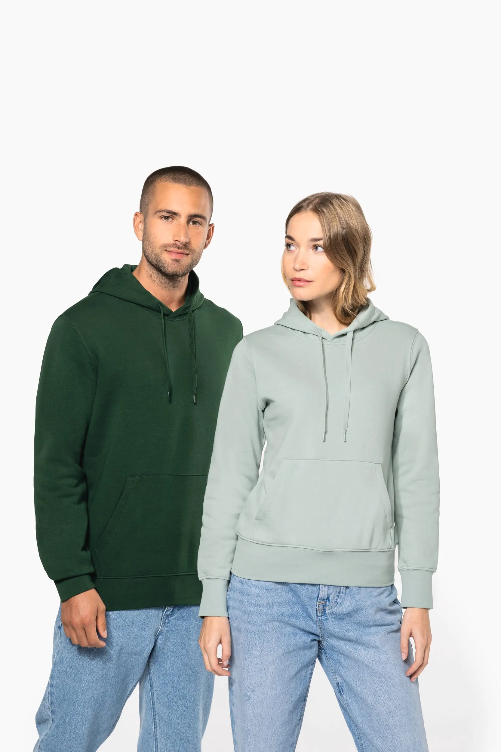 Sudadera capucha ecorresponsable mujer