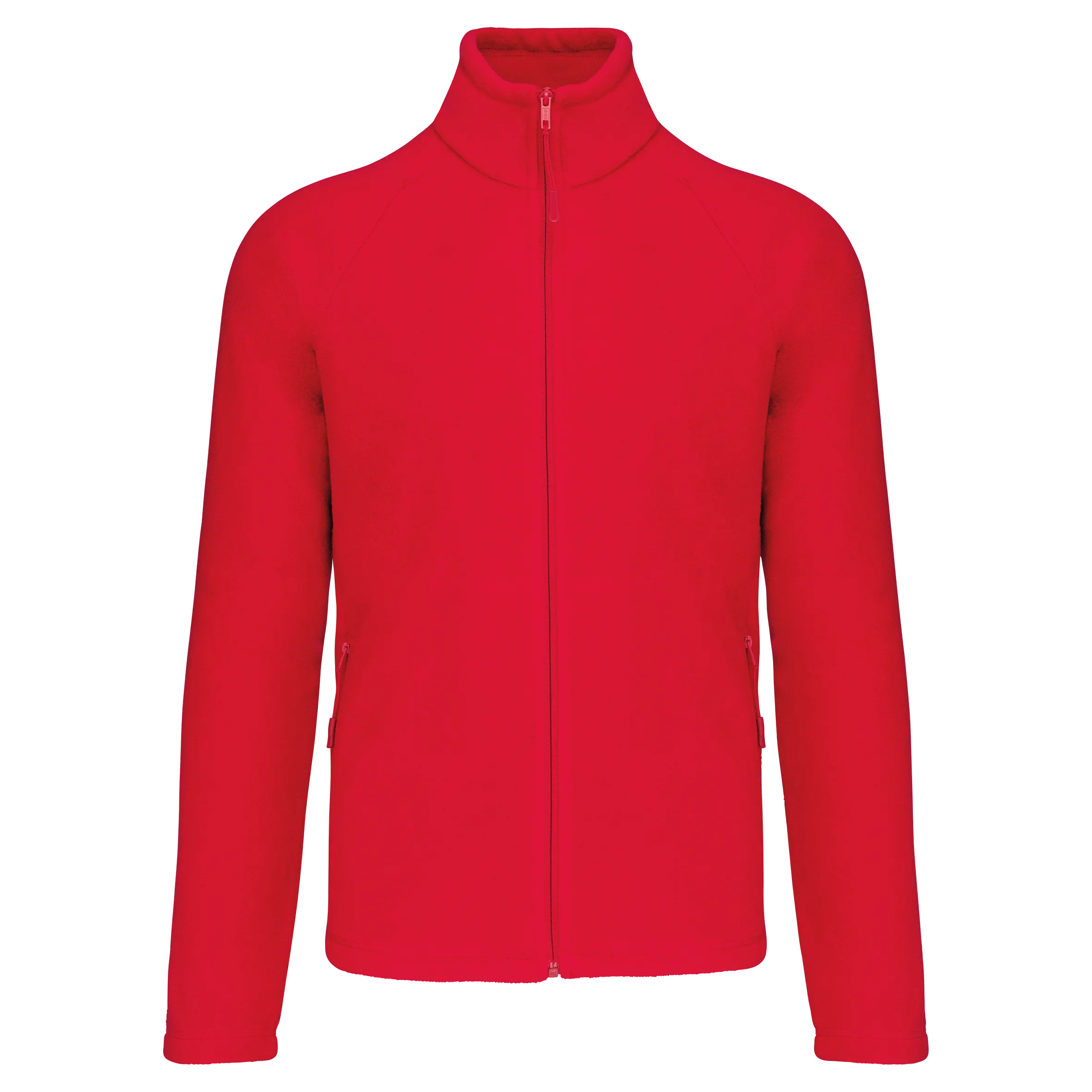 Chaqueta micropolar con cremallera y mangas raglán hombre