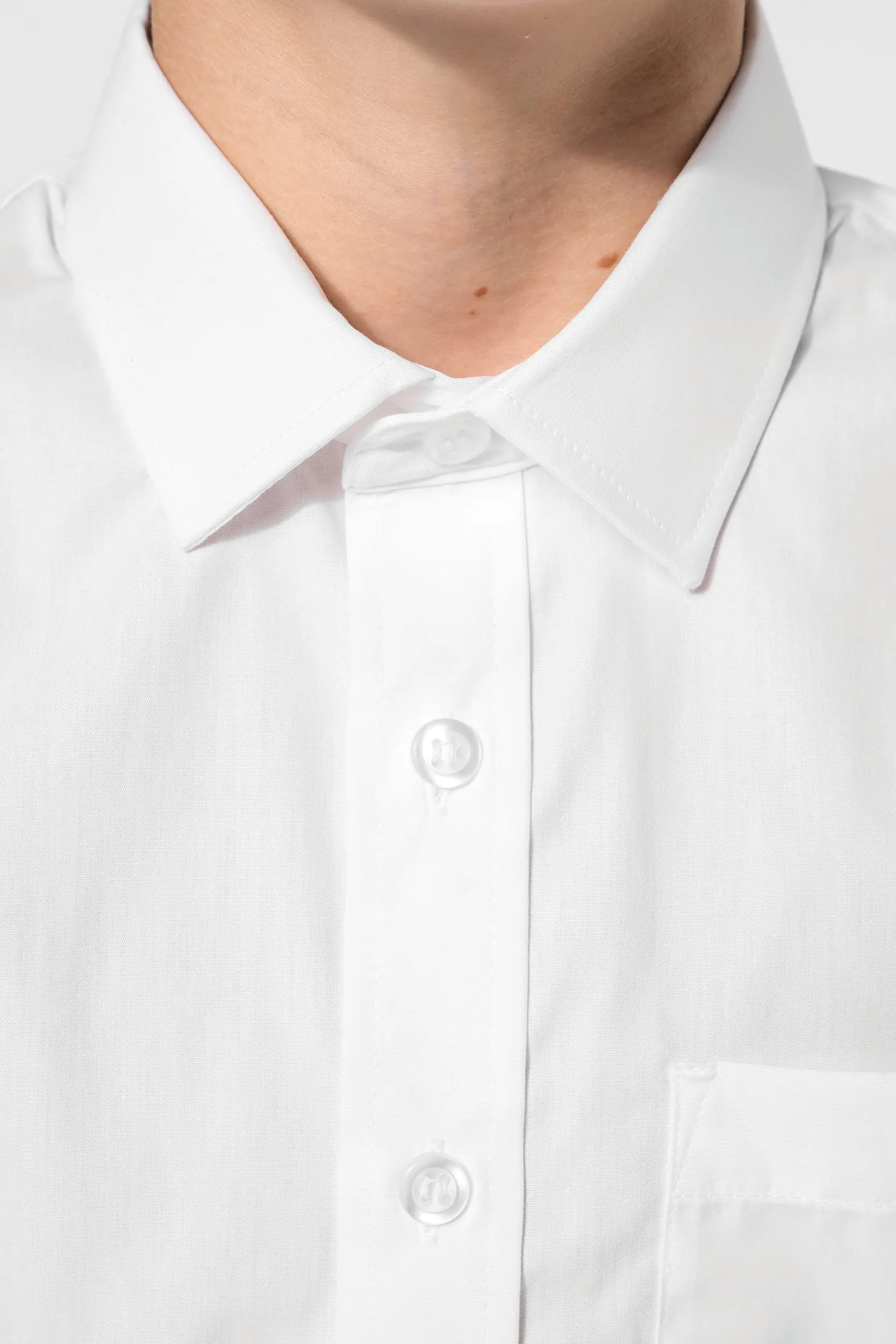 Camisa popelina manga larga niños