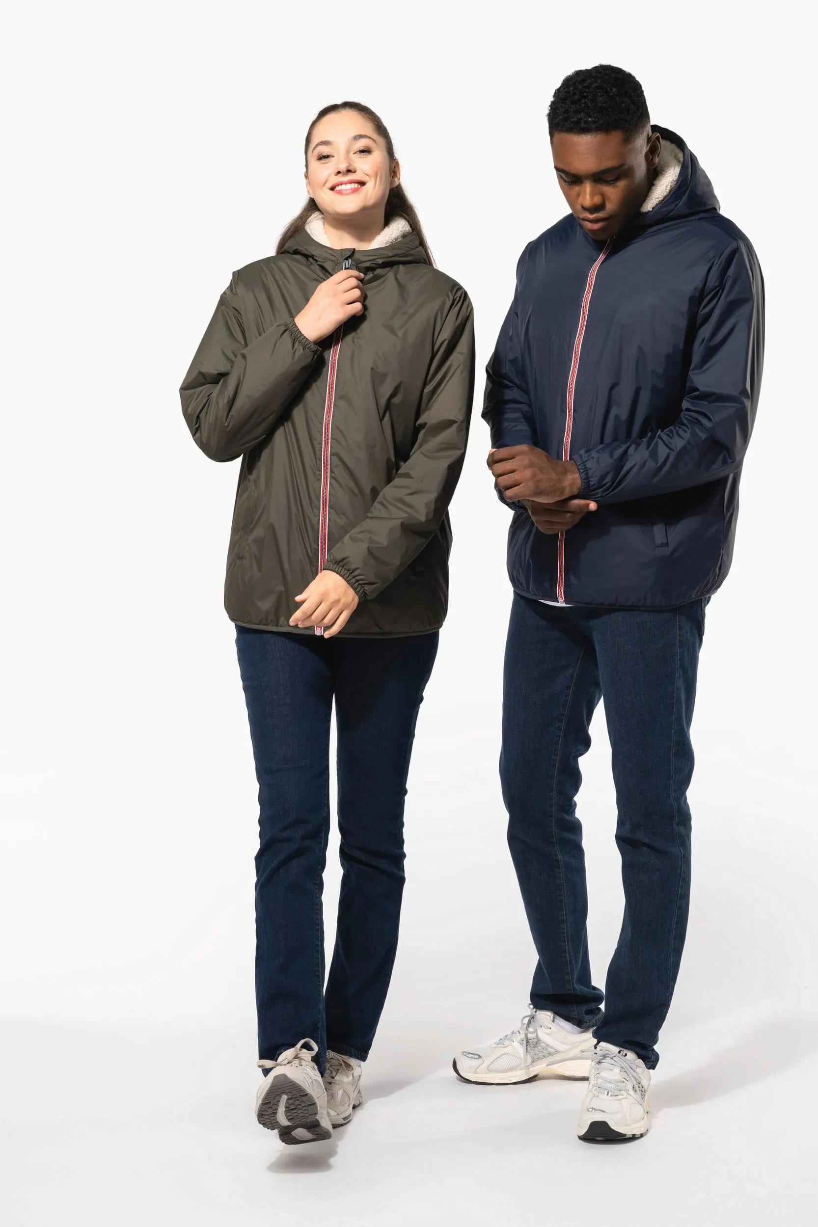Chaqueta con forro de sherpa unisex