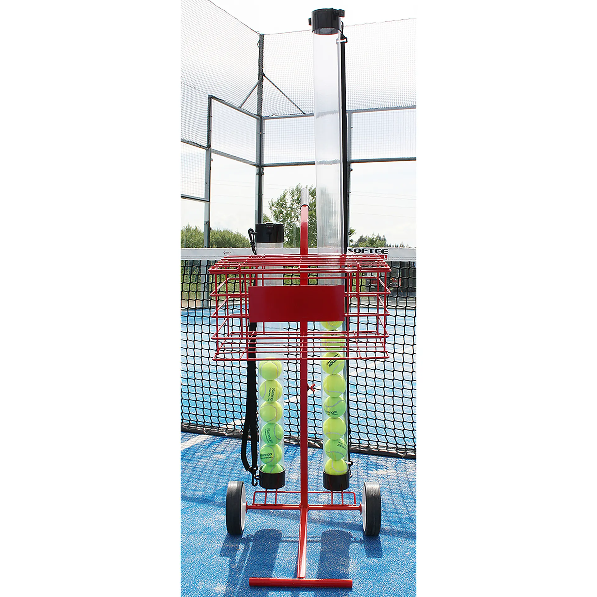 CARRO PORTAPELOTAS TENIS/PÁDEL 80 PELOTAS SOFTEE