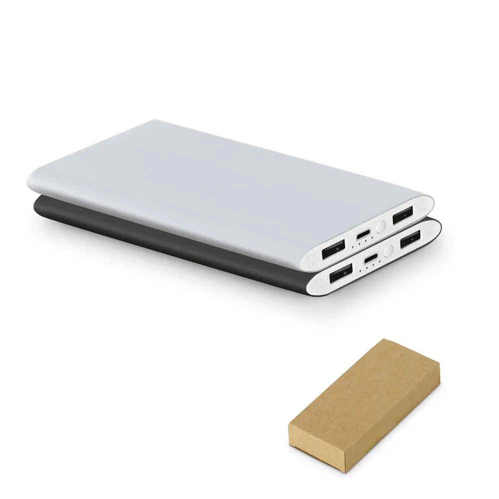 NOBEL. Power bank 7'200 mAh, fabricado en aluminio reciclado (100% rAL)