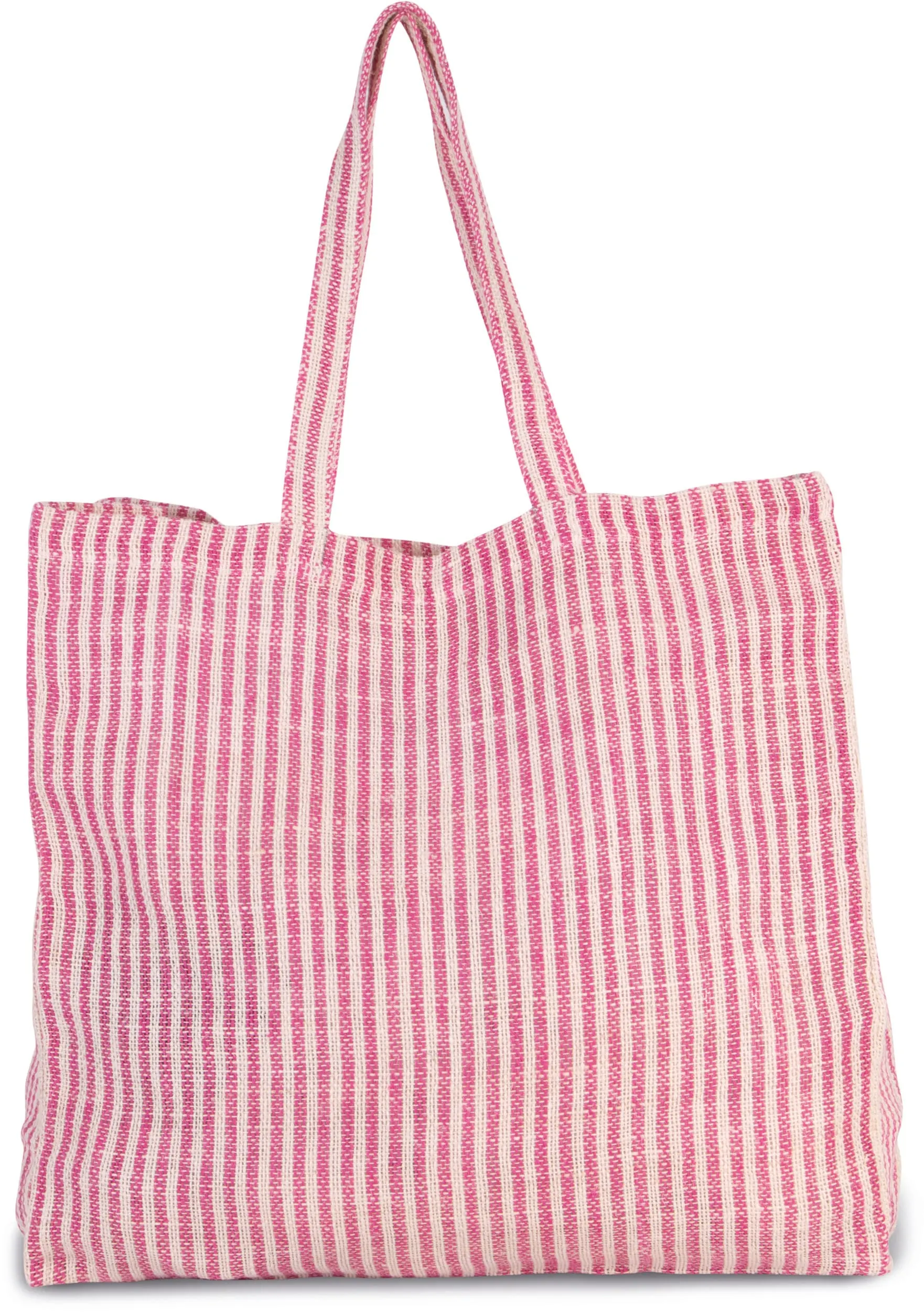 Bolsa shopper de juco a rayas