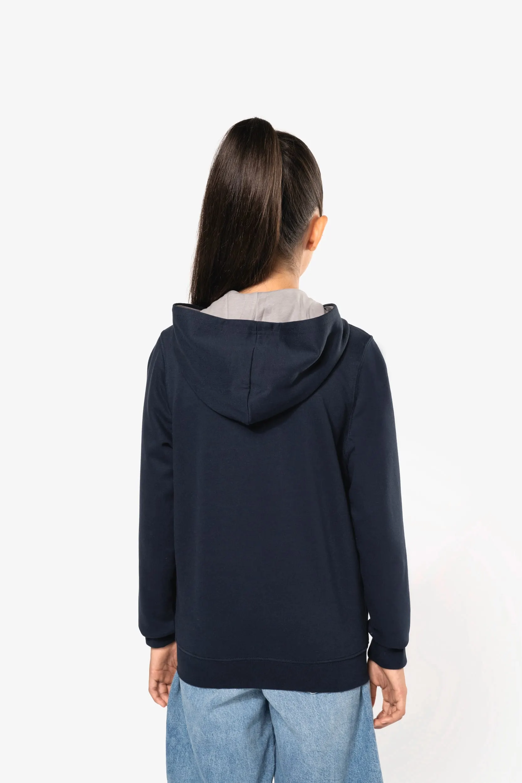 Sudadera capucha y cremallera niños